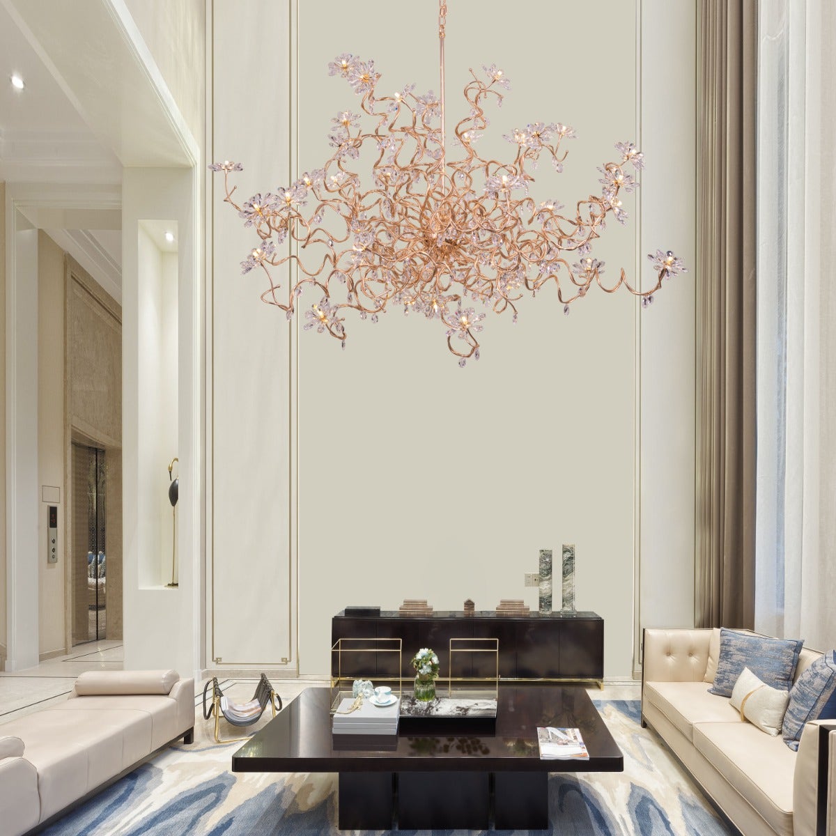 Control The Trolls (Large, Gold) Crystal Chandelier