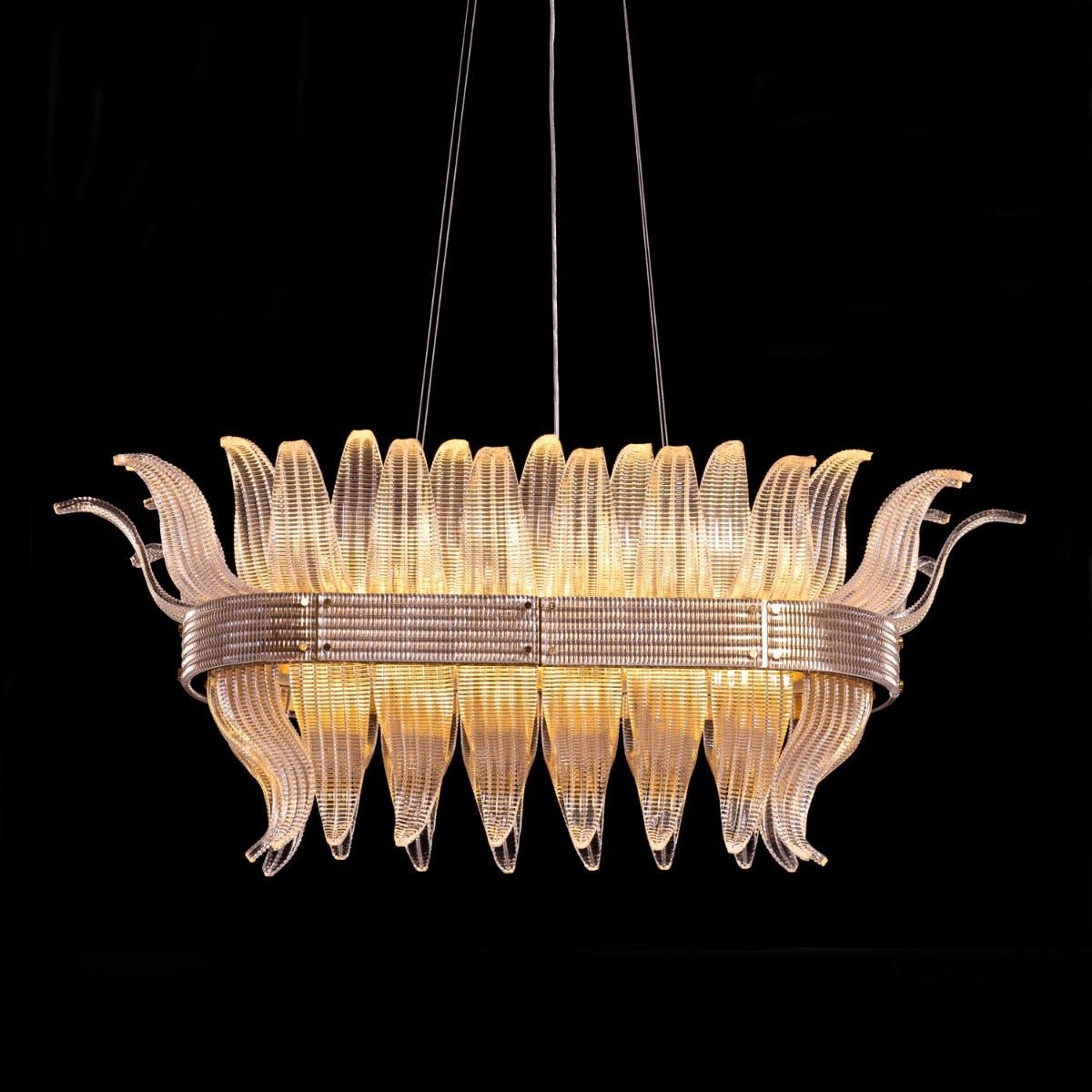 Seat At The Table (Large, Gold) Crystal Chandelier