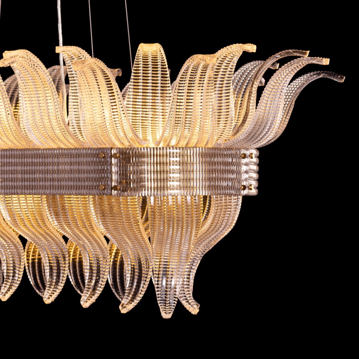 Seat At The Table (Large, Gold) Crystal Chandelier