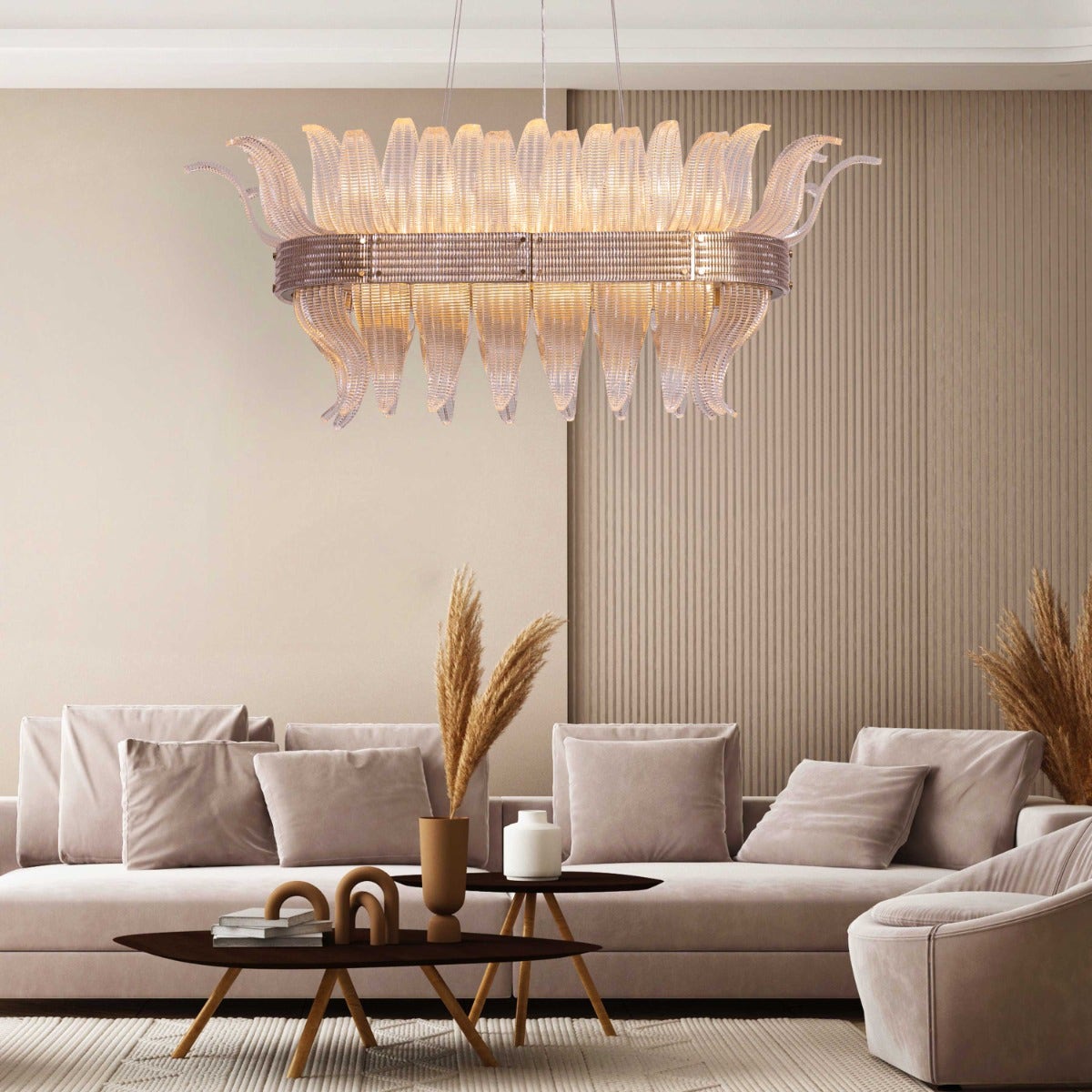 Seat At The Table (Large, Gold) Crystal Chandelier