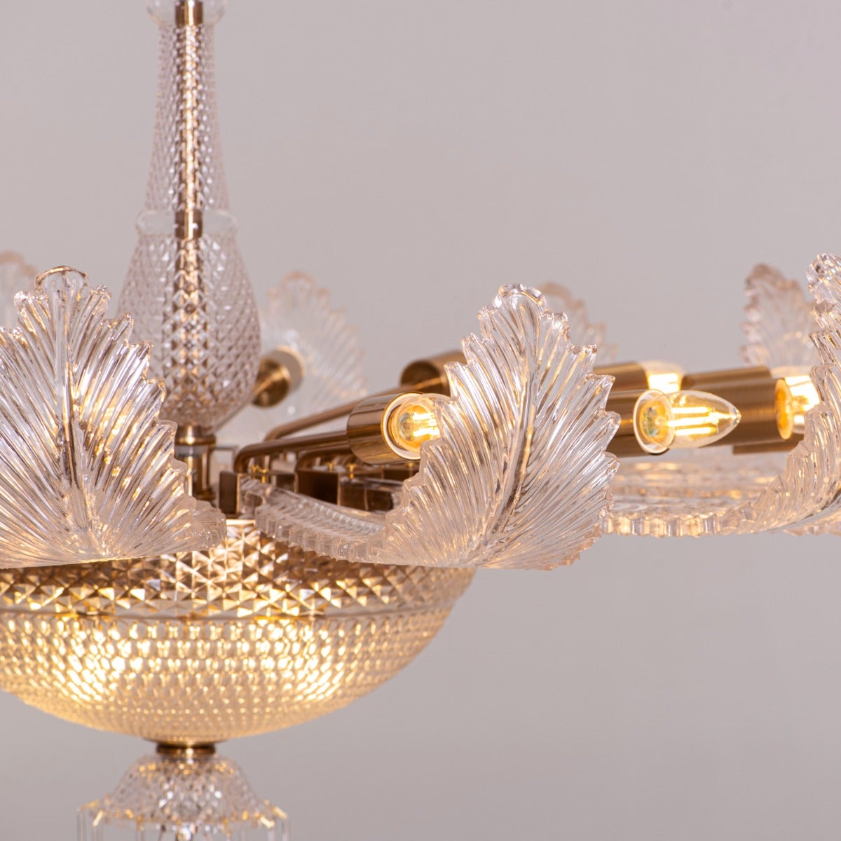 Wine Of Kings (Large, Gold) Crystal Chandelier