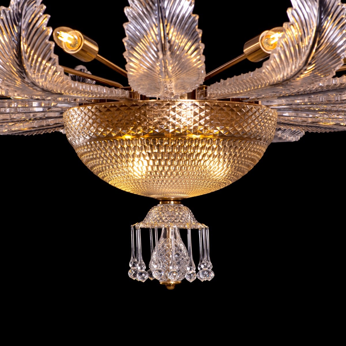 Wine Of Kings (Large, Gold) Crystal Chandelier