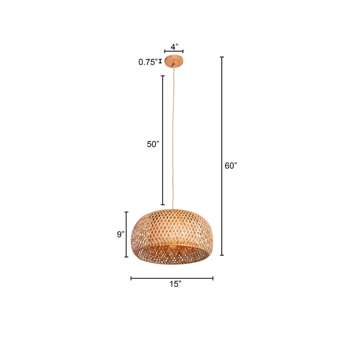 Say Hello Rattan Pendant Light