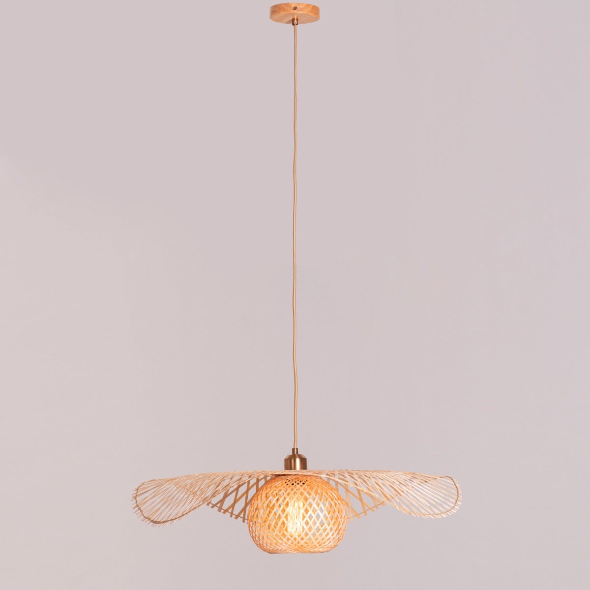 Come Undone Rattan Pendant Light