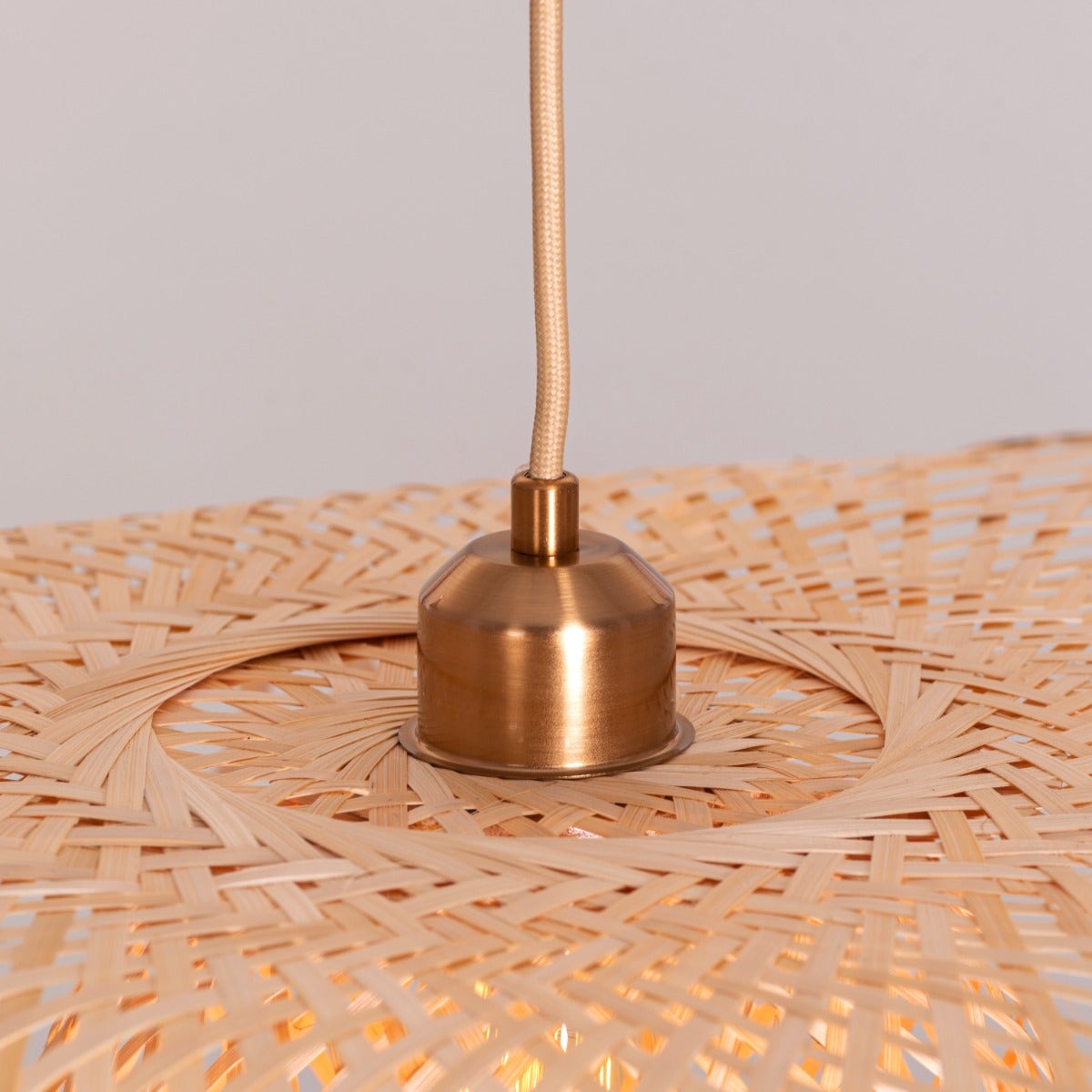 Come Undone Rattan Pendant Light