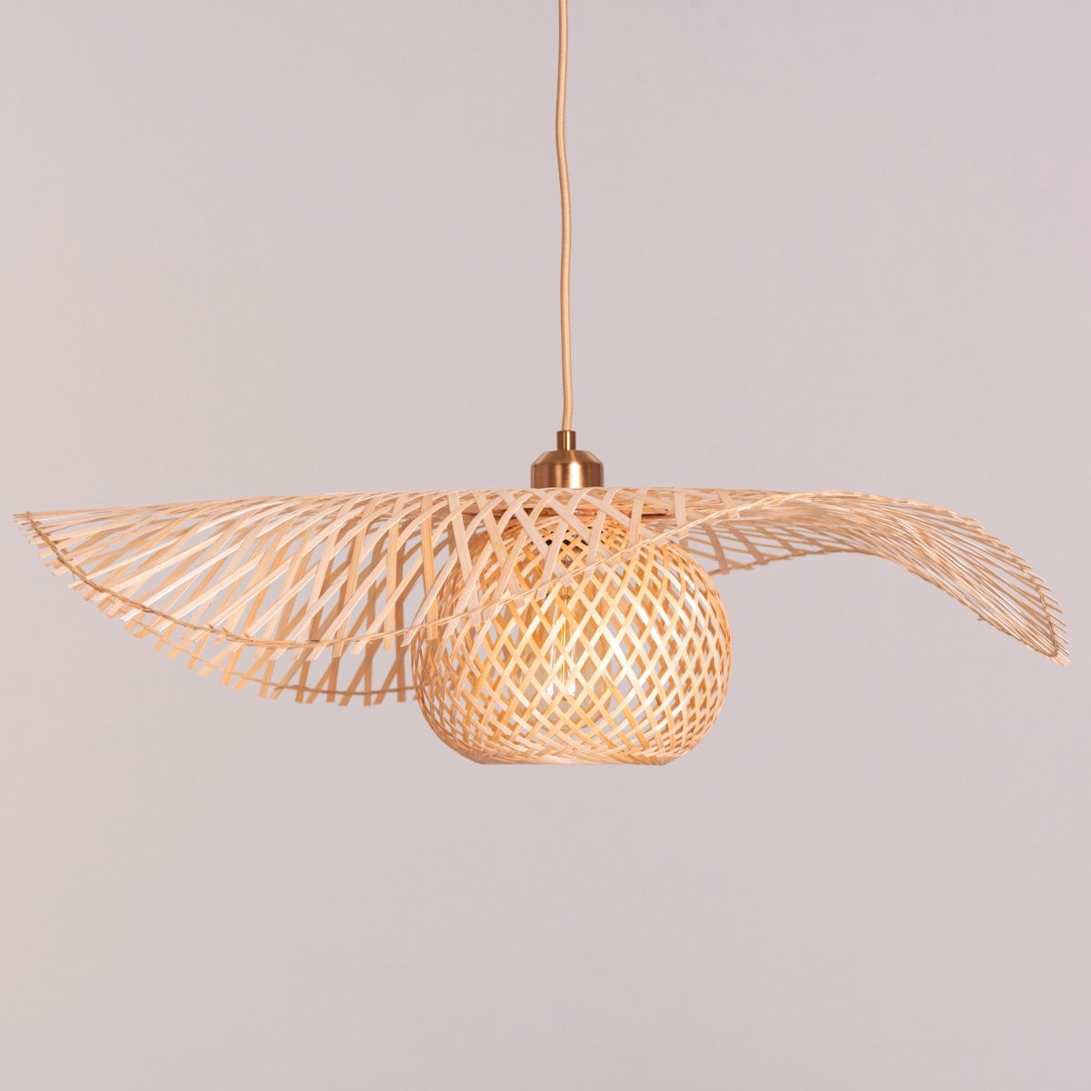 Come Undone Rattan Pendant Light