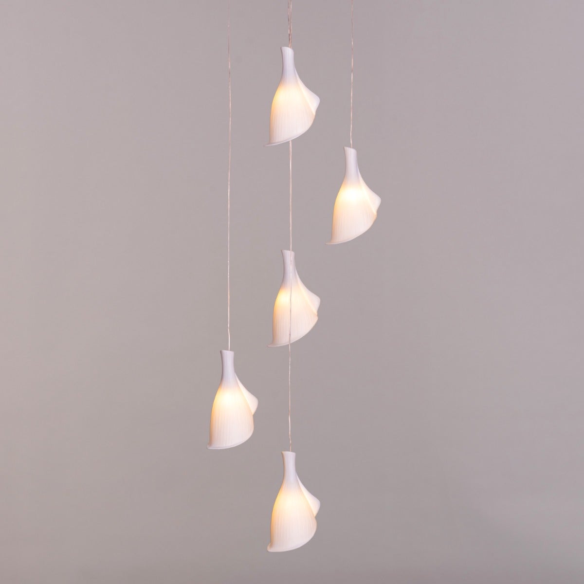Flying In A Dream (Gold) Ceramic Chandelier