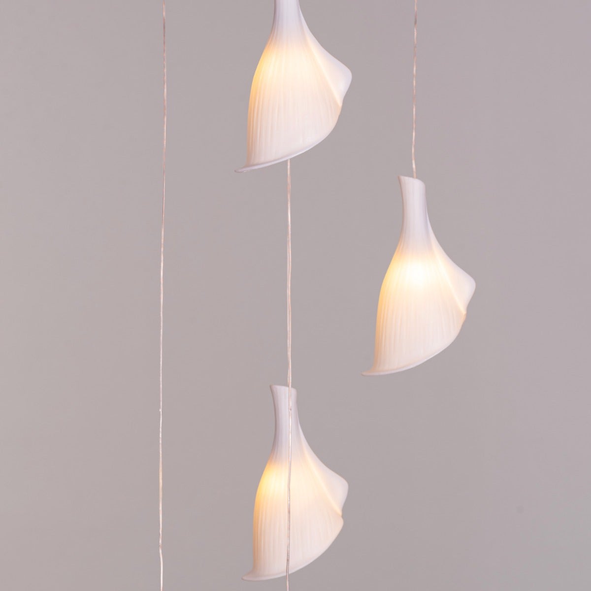 Flying In A Dream (Gold) Ceramic Chandelier