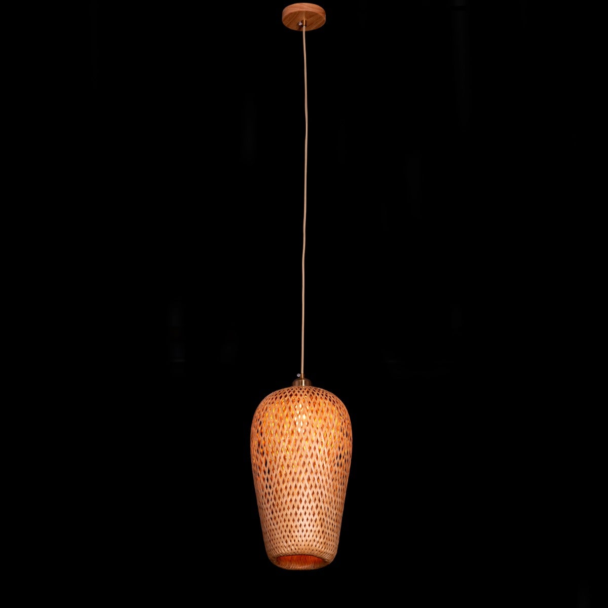 Pay Your Dues Rattan Pendant Light