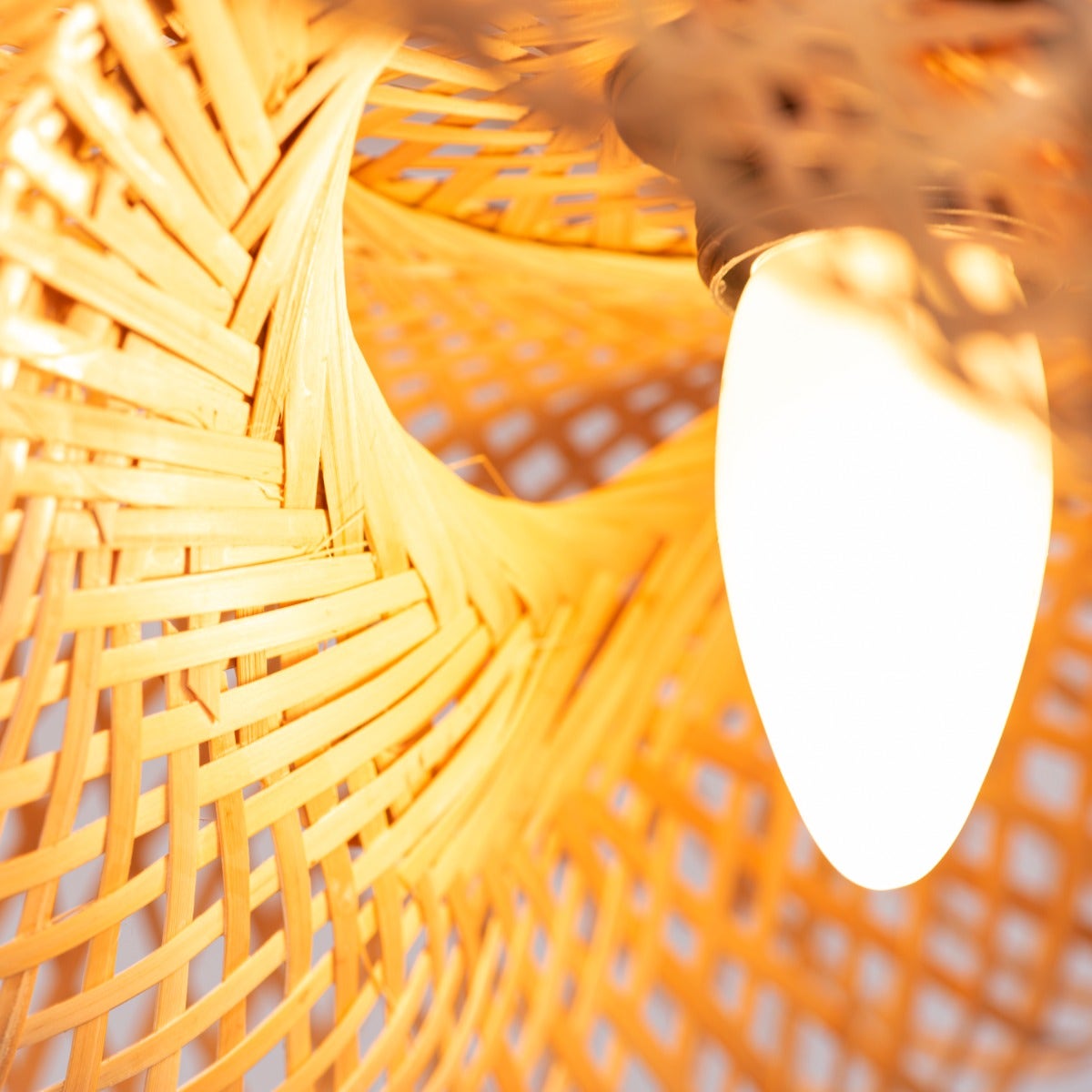 Country Roads Rattan Pendant Light