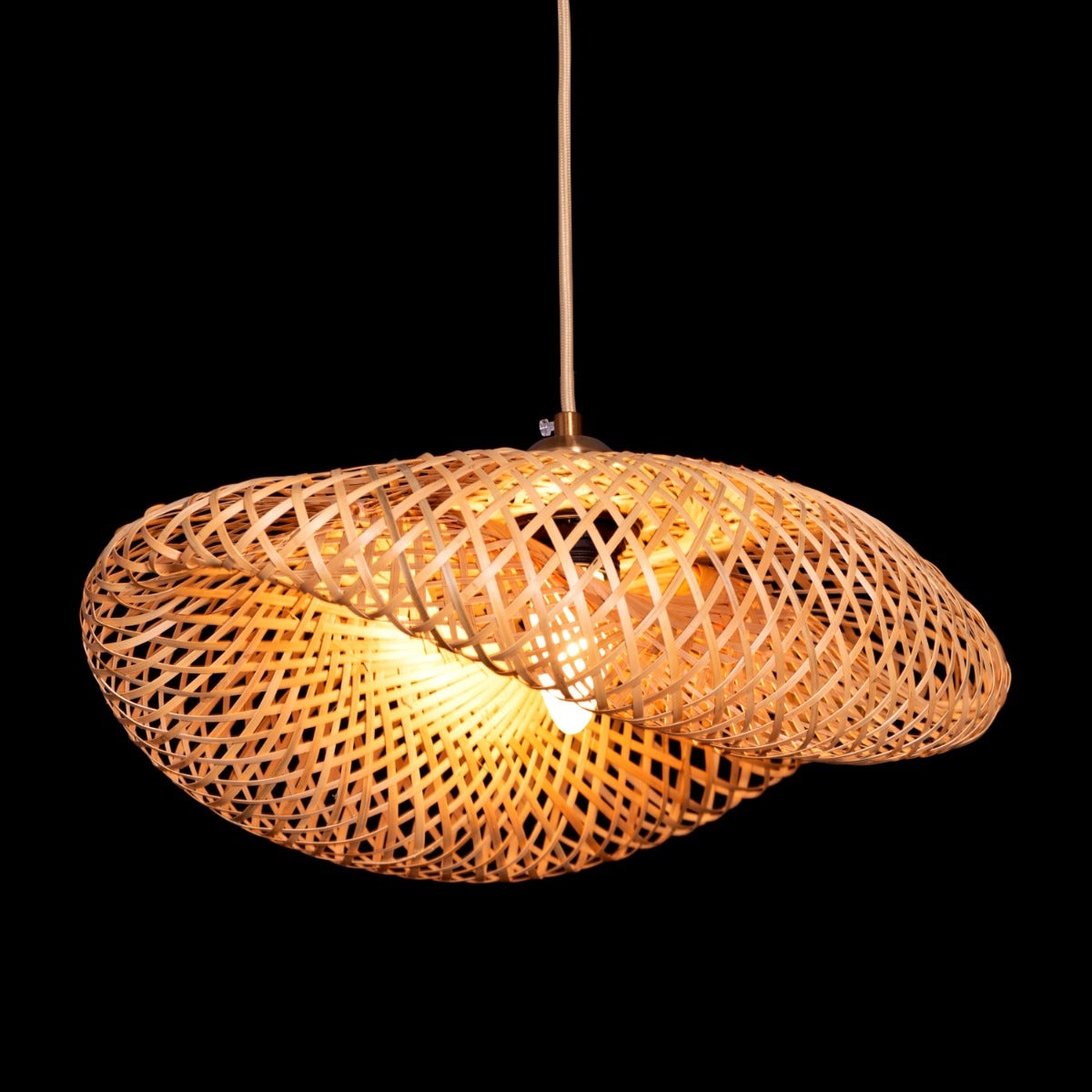 Country Roads Rattan Pendant Light