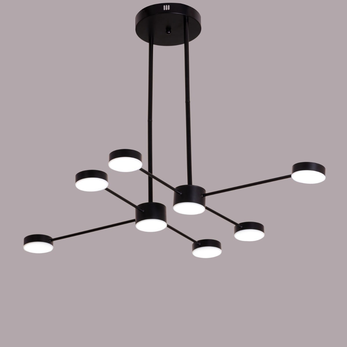 Walk On By (Large, Black, Dimmable LED with Remote Control) Chandelier