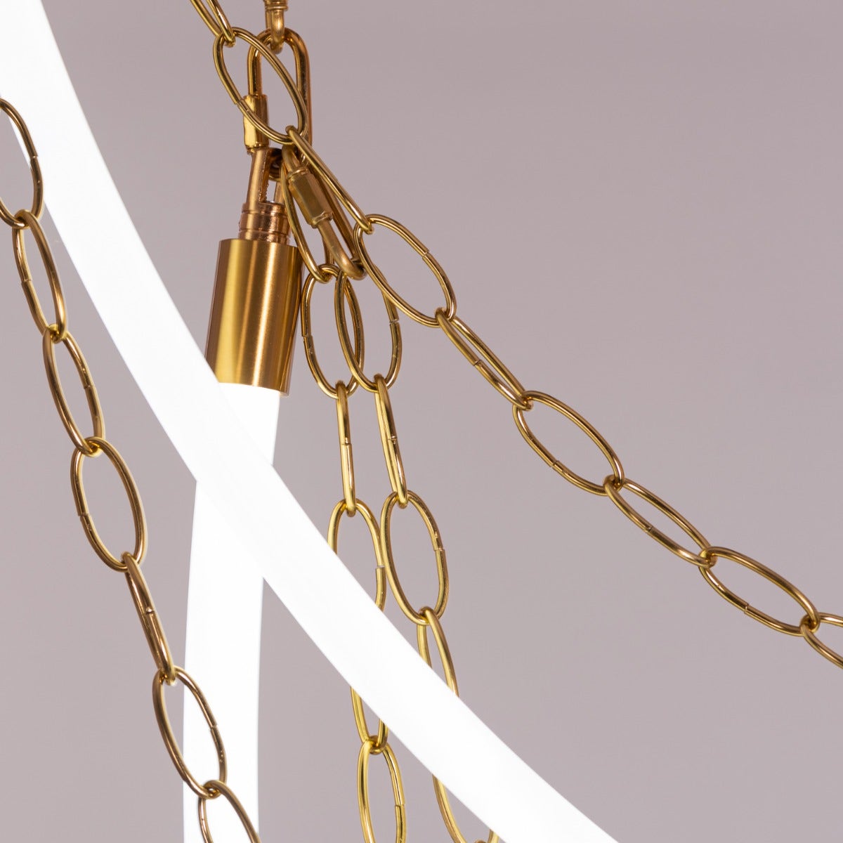 White Stallion (Large, Gold, White, 3 Color Built-In LED) Chandelier