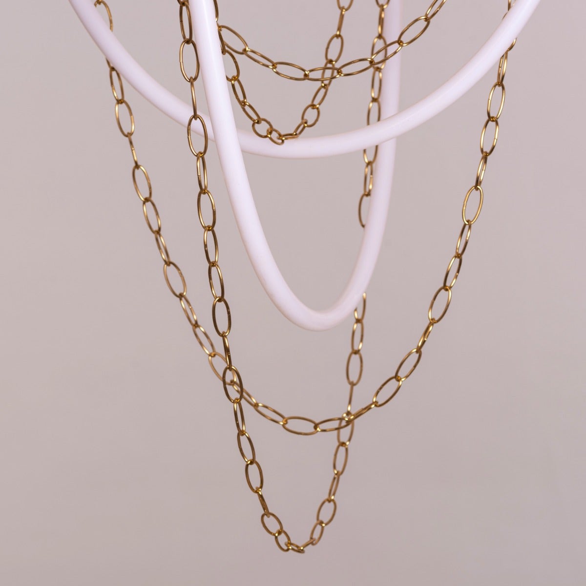 White Stallion (Large, Gold, White, 3 Color Built-In LED) Chandelier