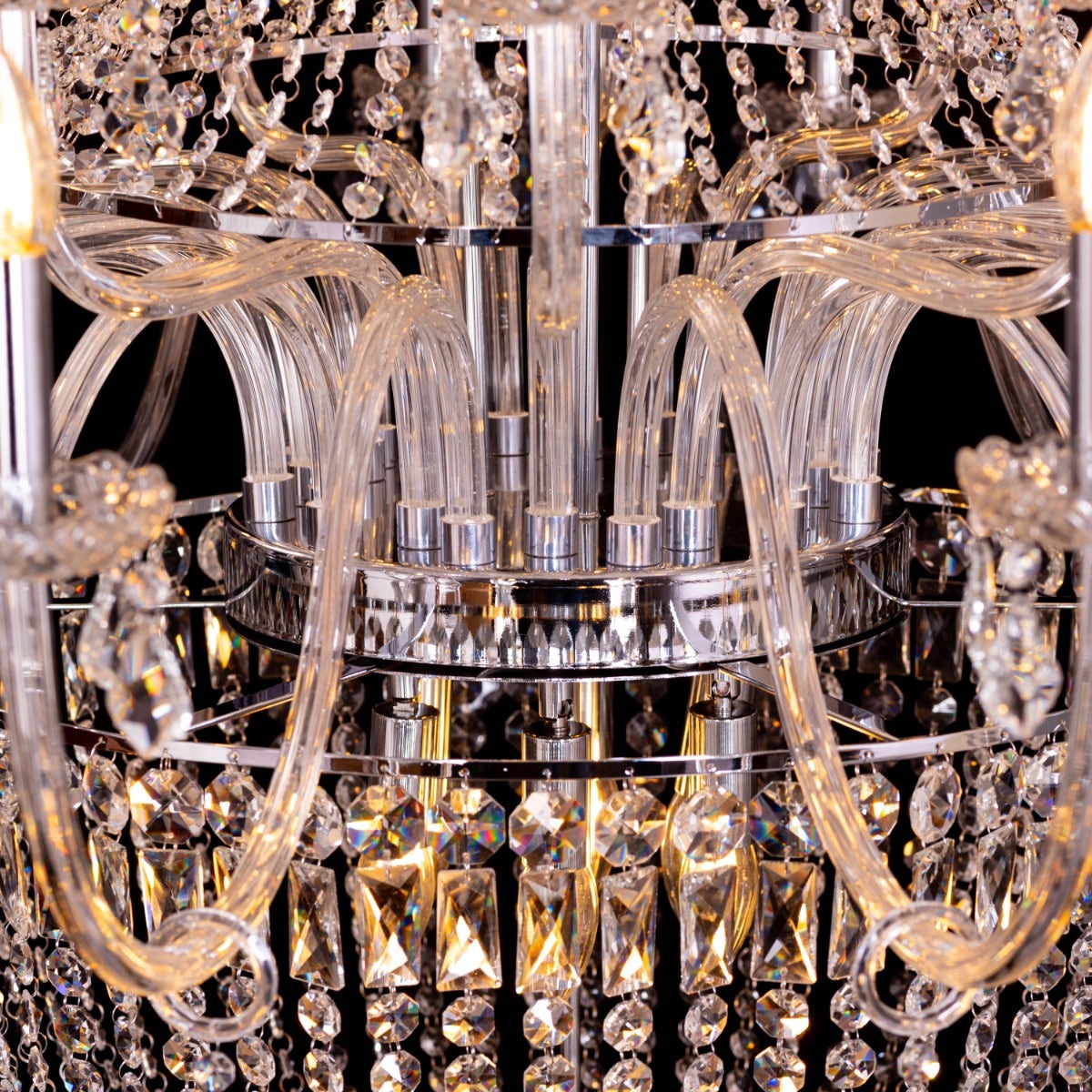Letters Of Love Grand (Large, Chrome) Crystal Chandelier