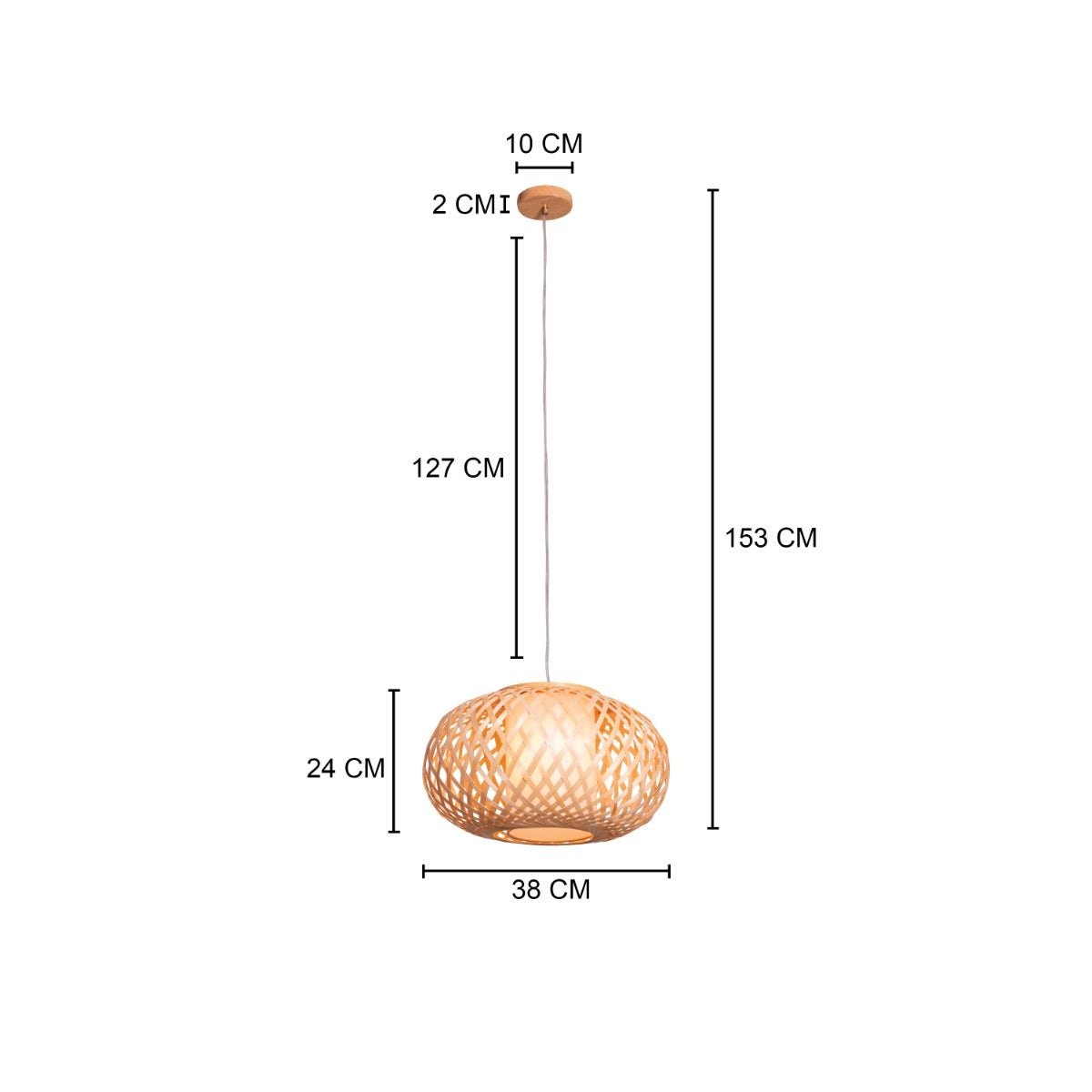 Sayonara Rattan Pendant Light