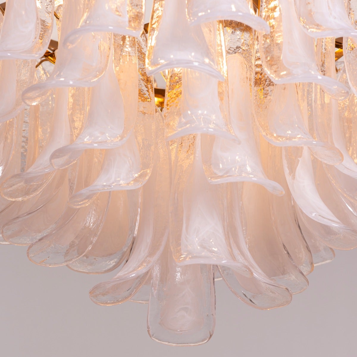 Somewhere In Barcelona (Large, White) Tinted Glass Chandelier