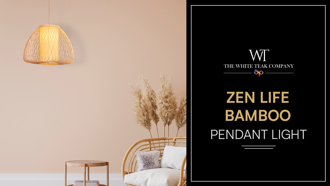 Zen Life Bamboo Pendant Light