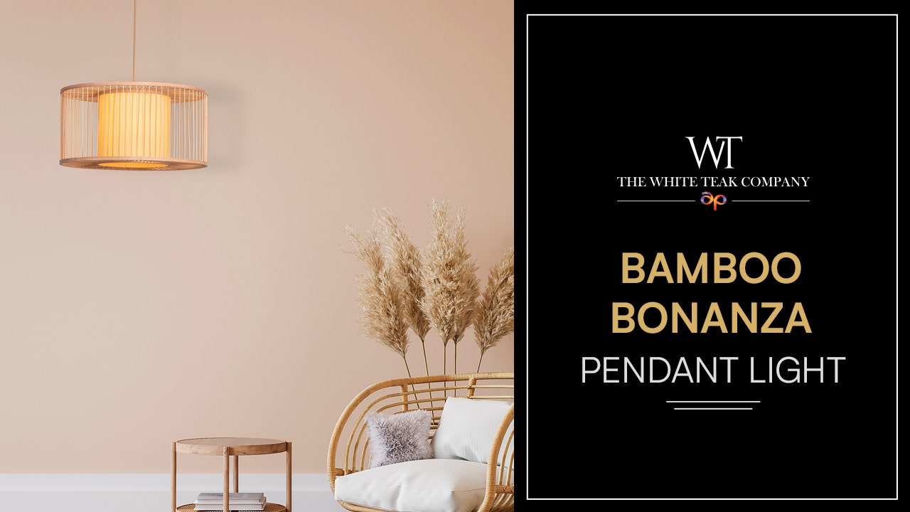 Bamboo Bonanza Bamboo Pendant Light