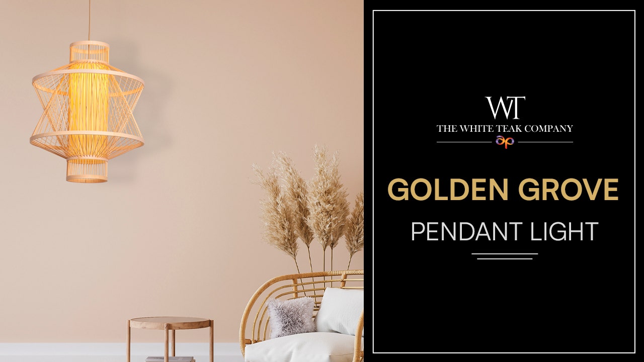Golden Grove Bamboo Pendant Light