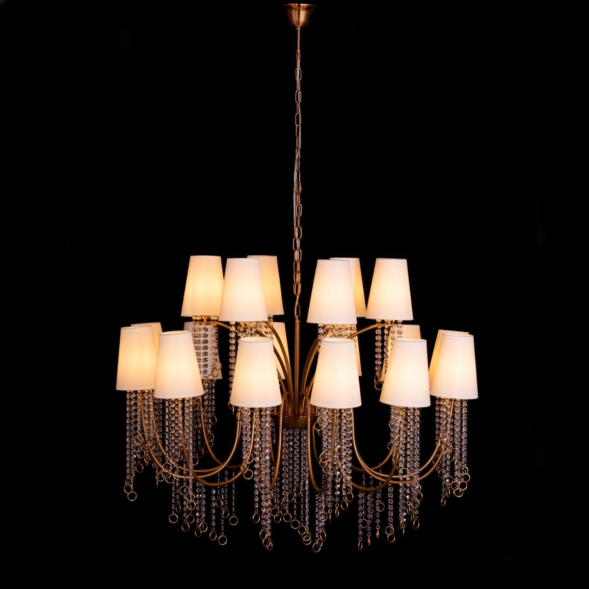 Myth & Magic (Large, Gold) Glass Crystal Chandelier