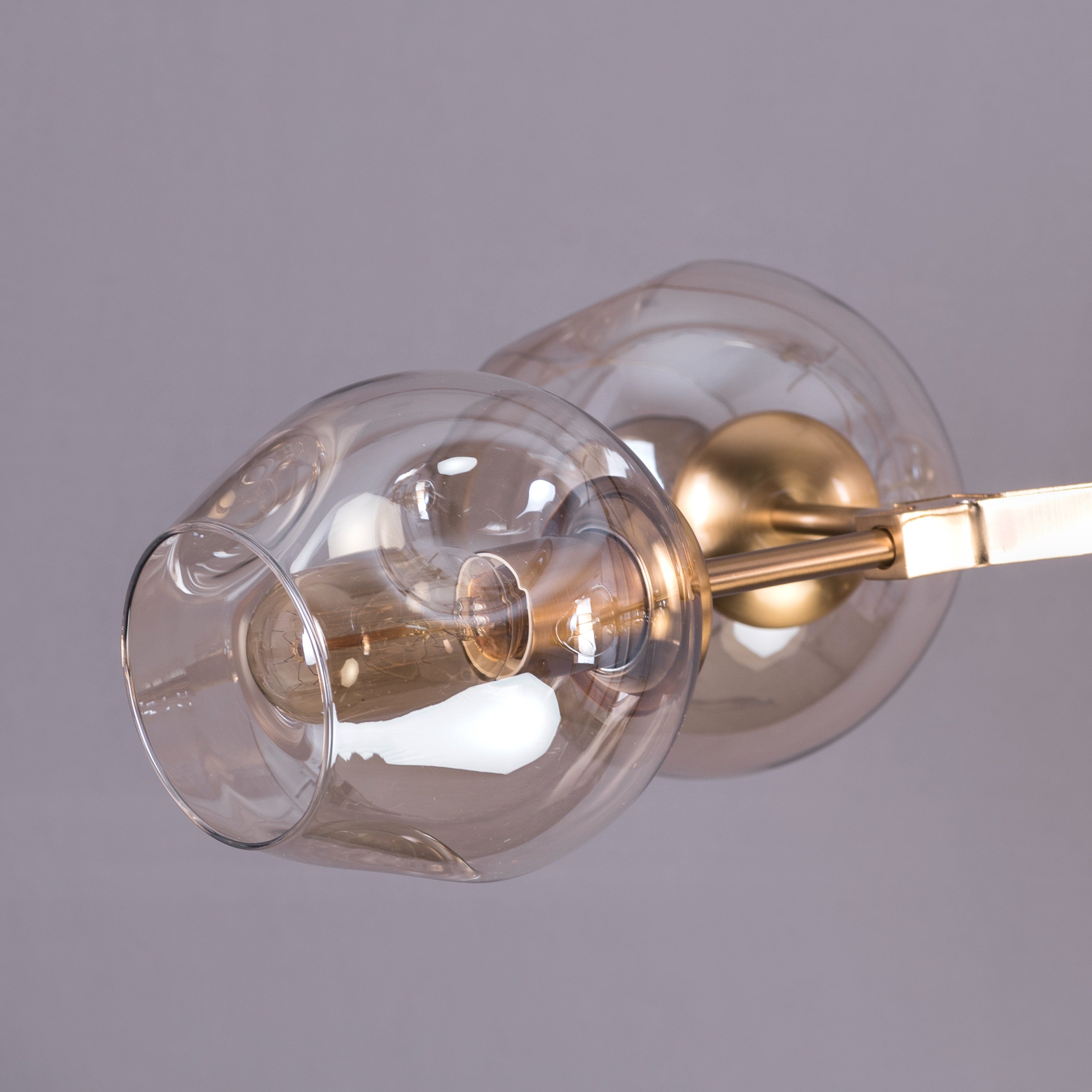 Games People Play (Large, Gold, 12 Head) Cognac Glass Chandelier