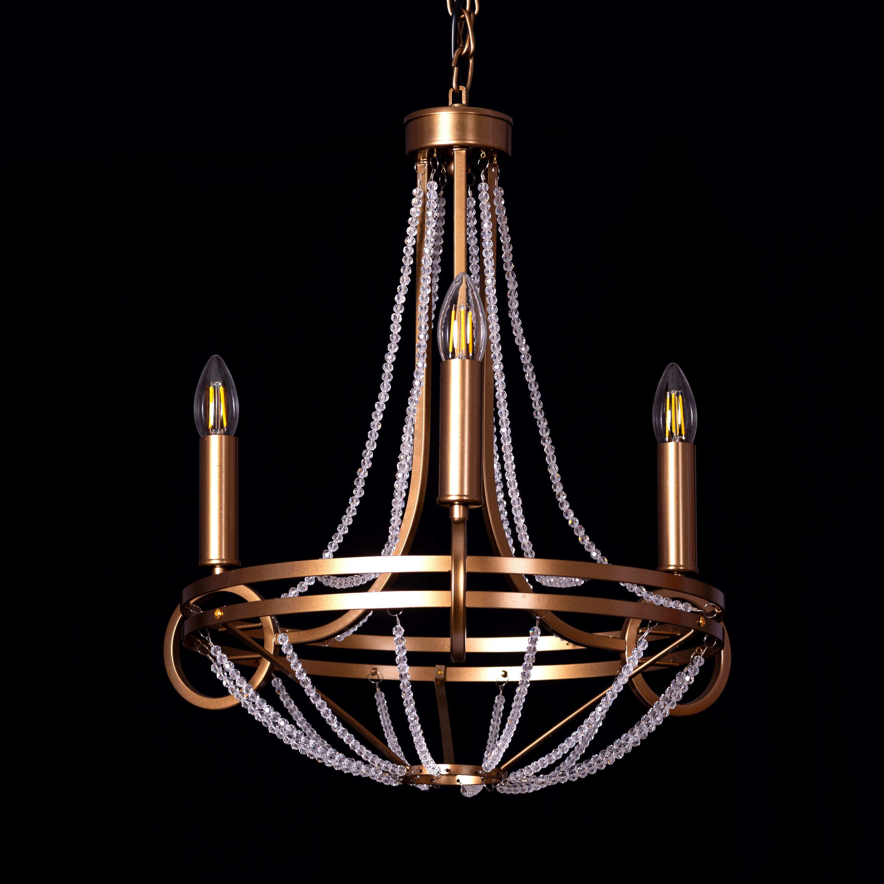 Waterfront (Gold) Crystal Pendant Light
