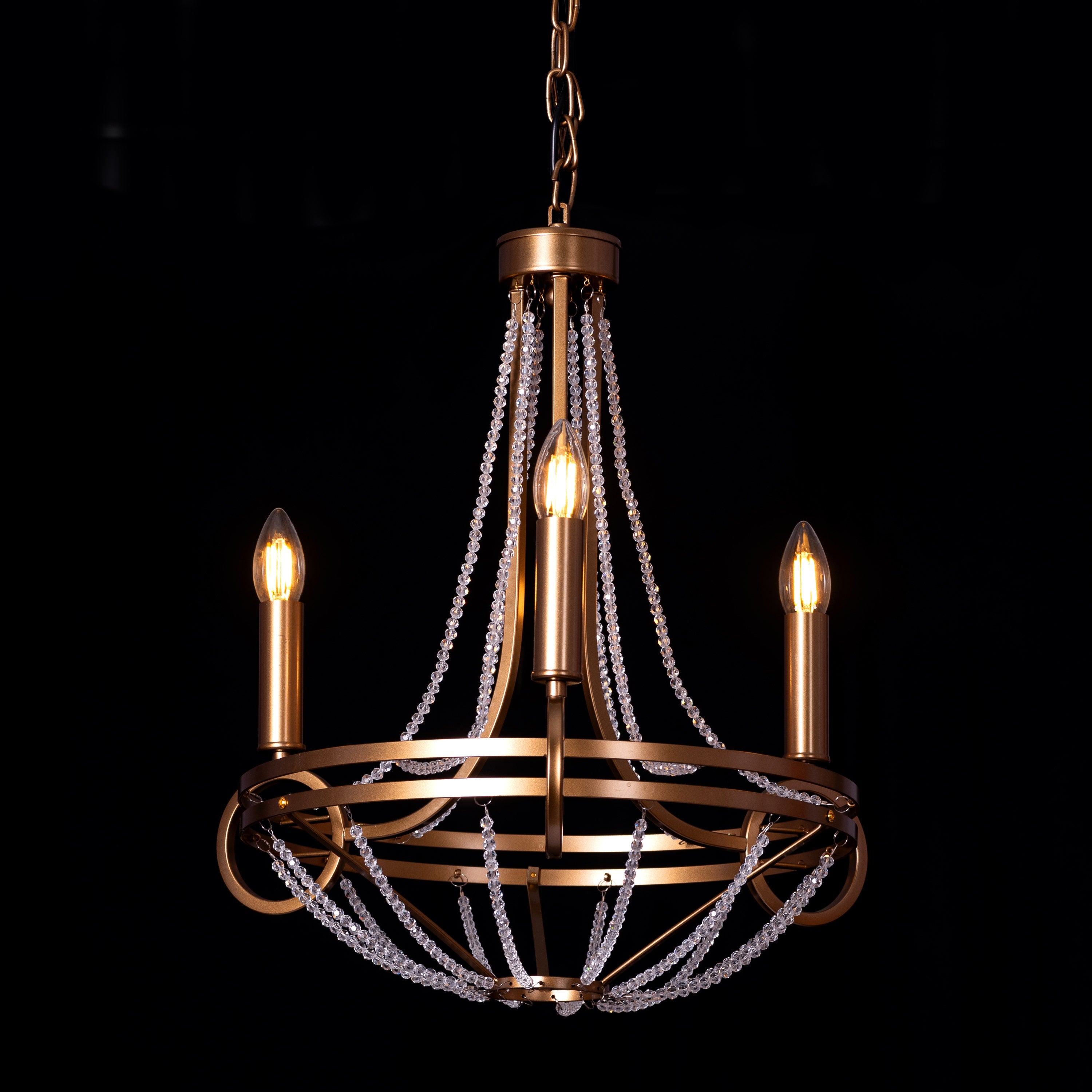 Waterfront (Gold) Crystal Pendant Light