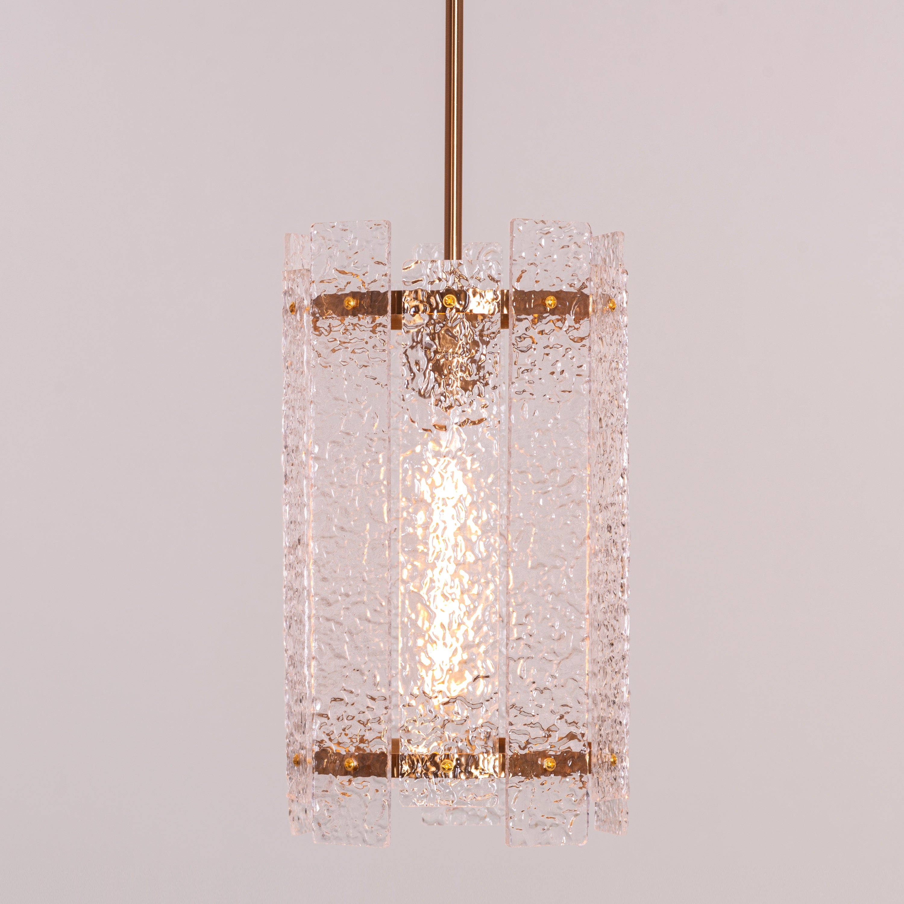 Thriving (Large, Gold) Textured Pendant Light