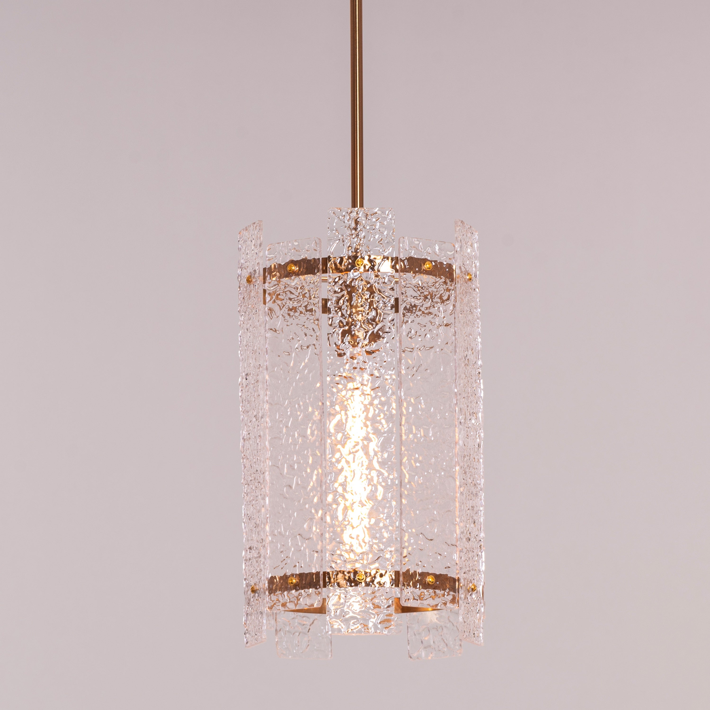 Thriving (Large, Gold) Textured Pendant Light