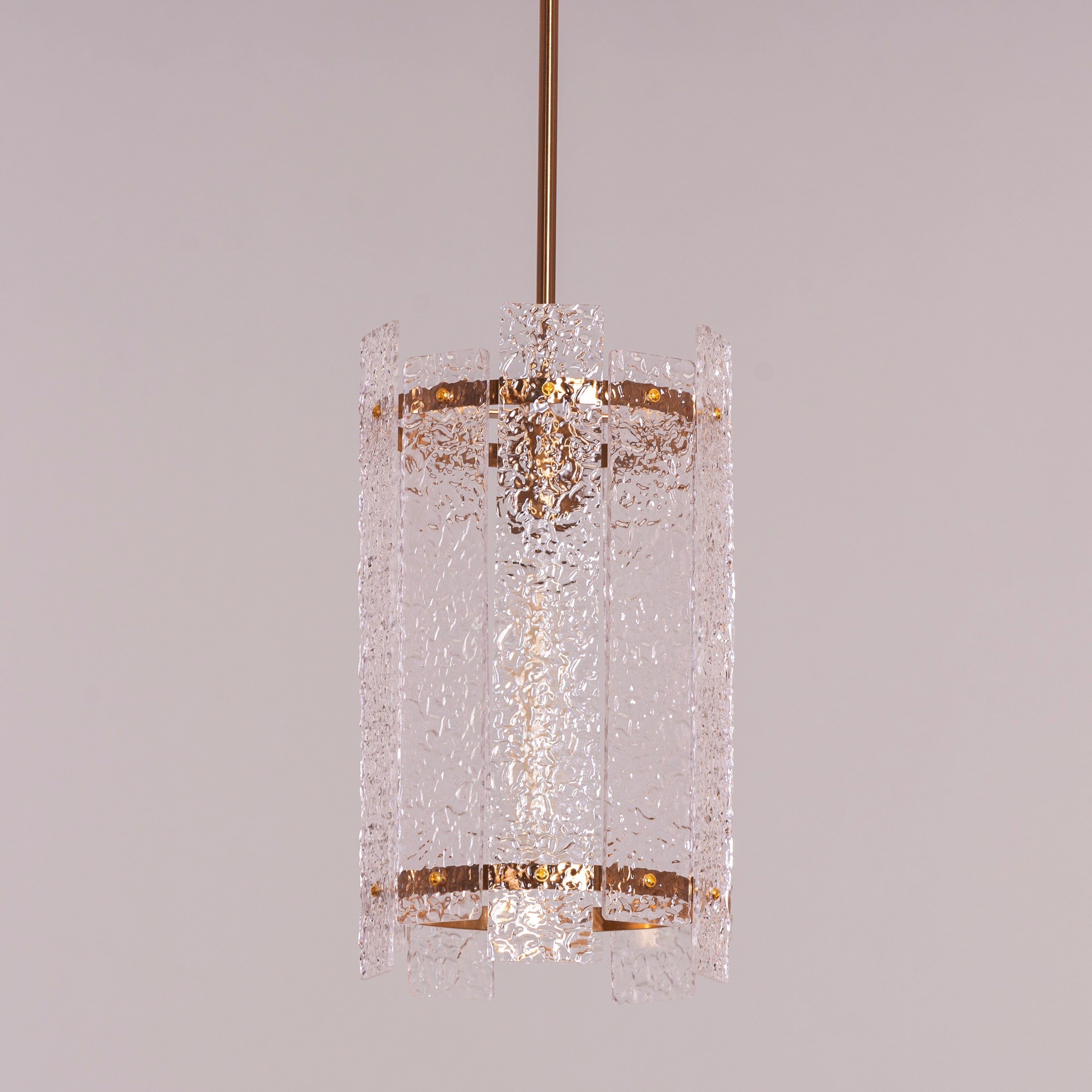 Thriving (Large, Gold) Textured Pendant Light