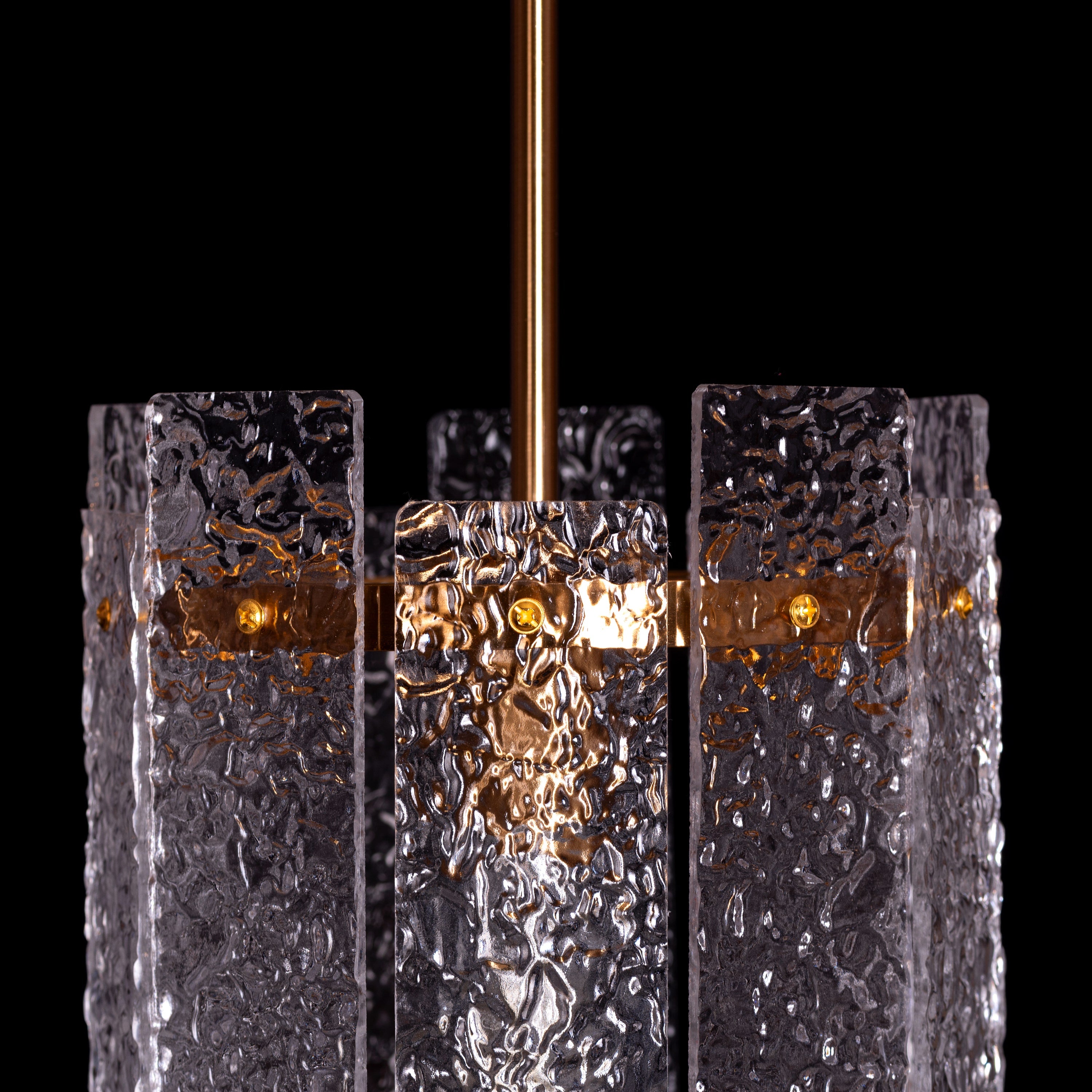 Thriving (Large, Gold) Textured Pendant Light
