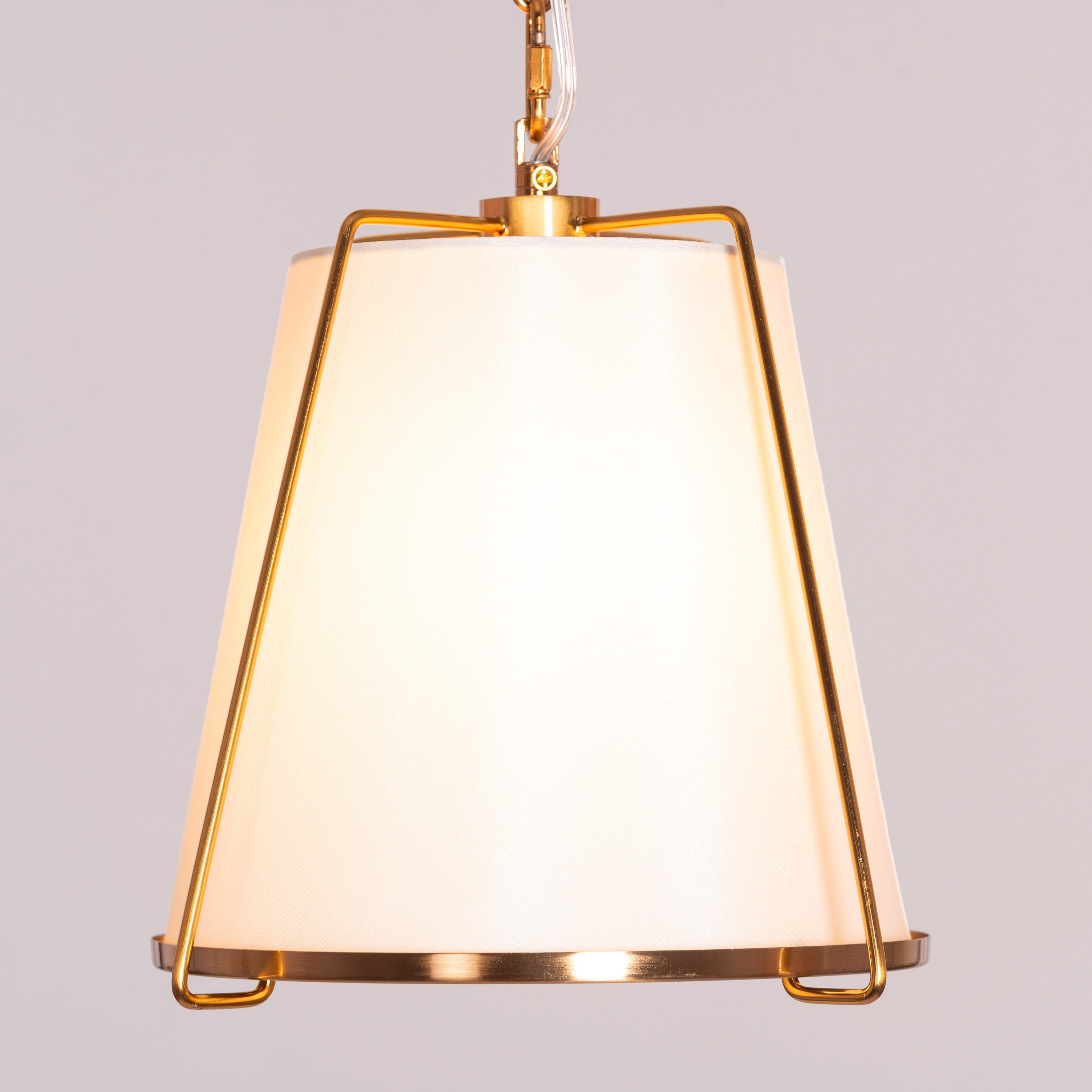 Woke Up Smiling (Gold, Cream) Pendant Light