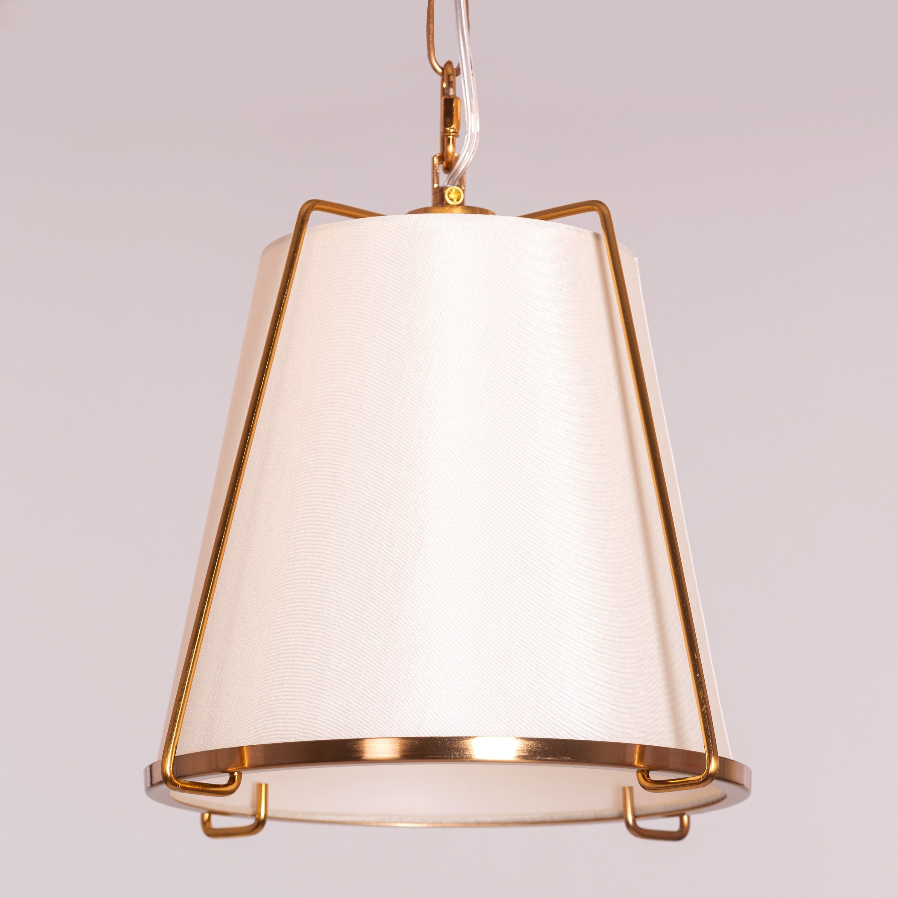 Woke Up Smiling (Gold, Cream) Pendant Light