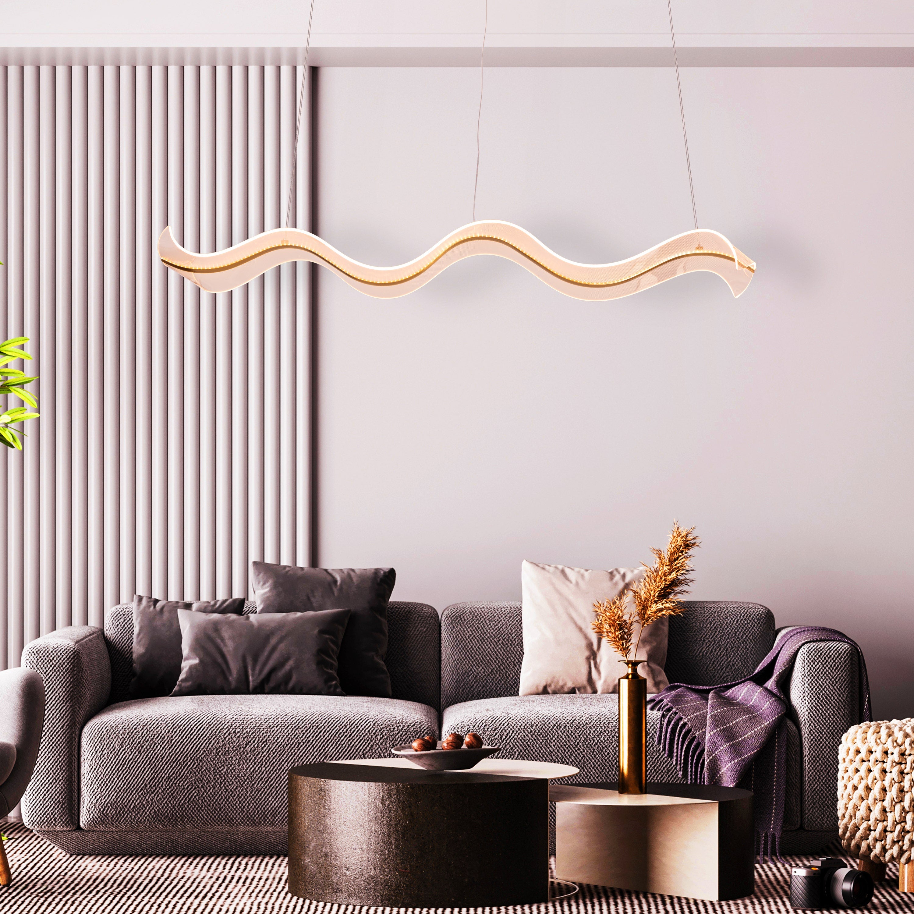 Summer Days (Gold, 3 Color LED) Chandelier