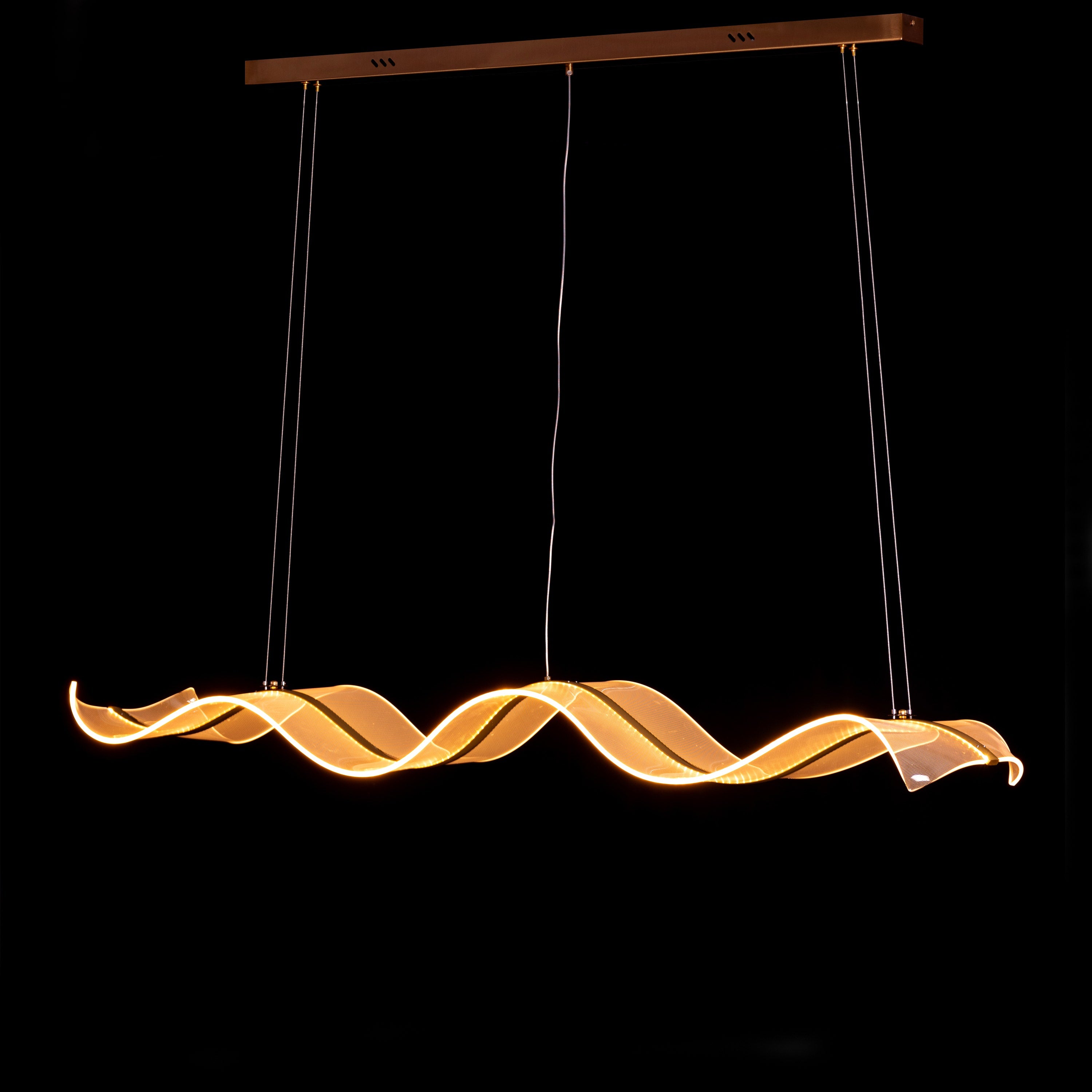 Summer Days (Gold, 3 Color LED) Chandelier