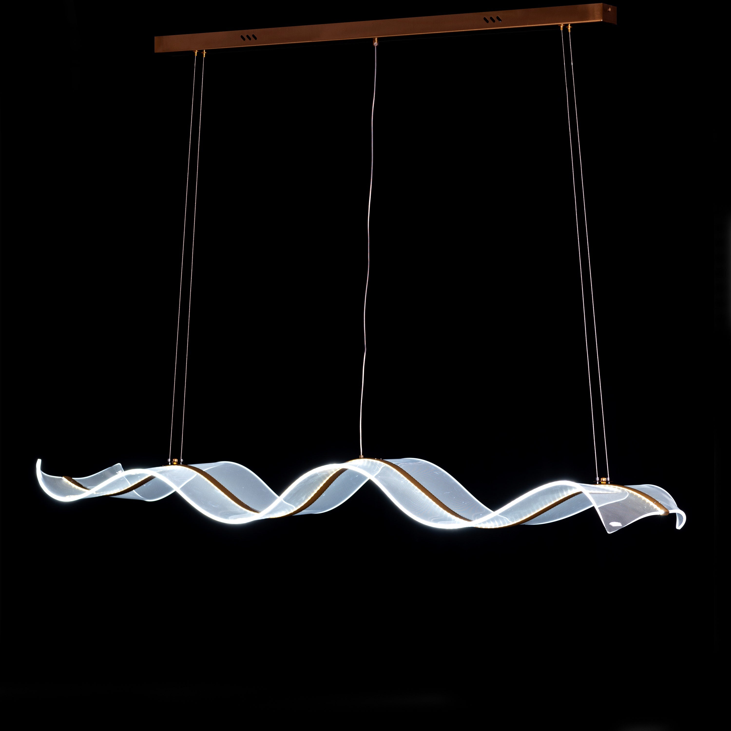 Summer Days (Gold, 3 Color LED) Chandelier