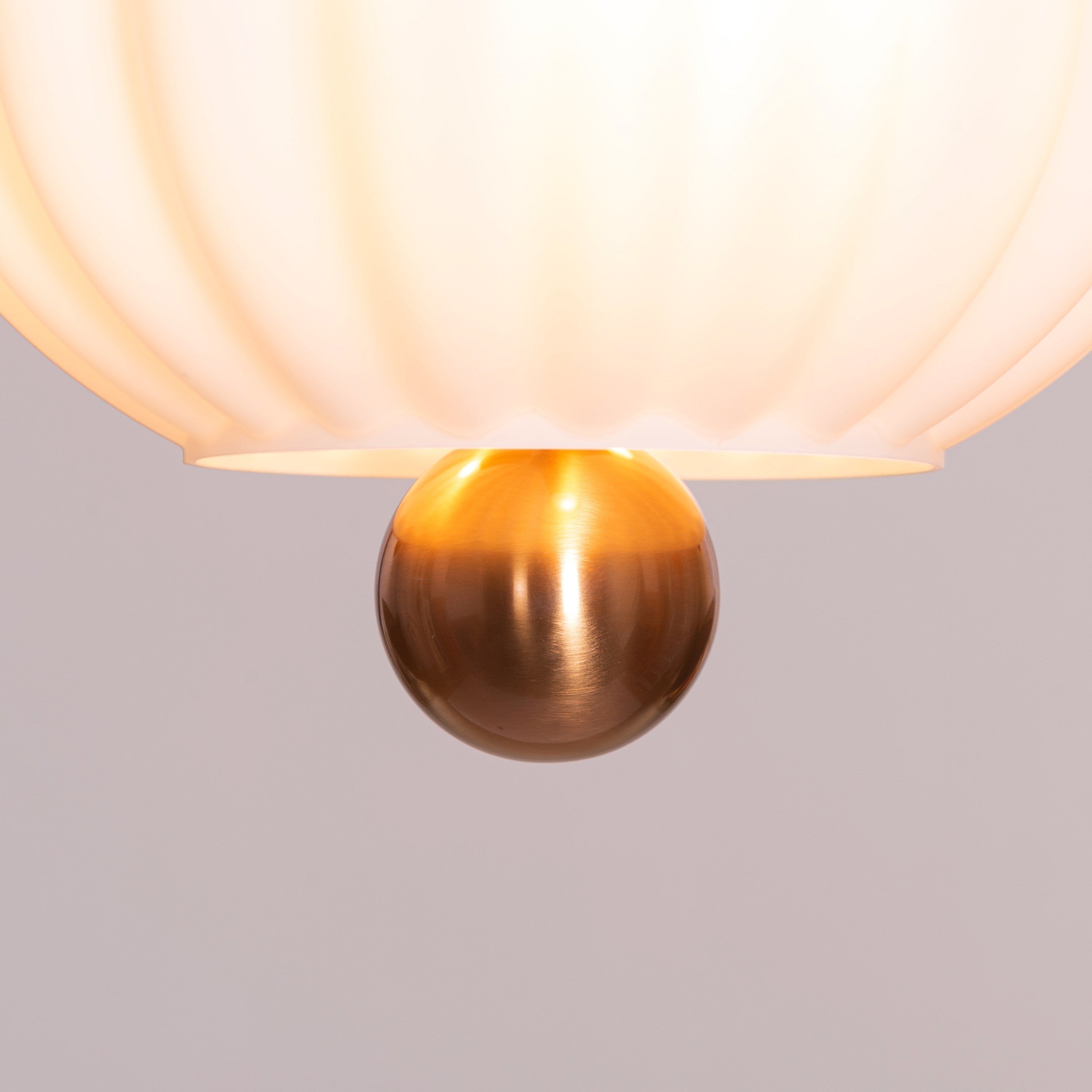 Take Me To The Moon (Gold, White) Frosted Glass Pendant Light