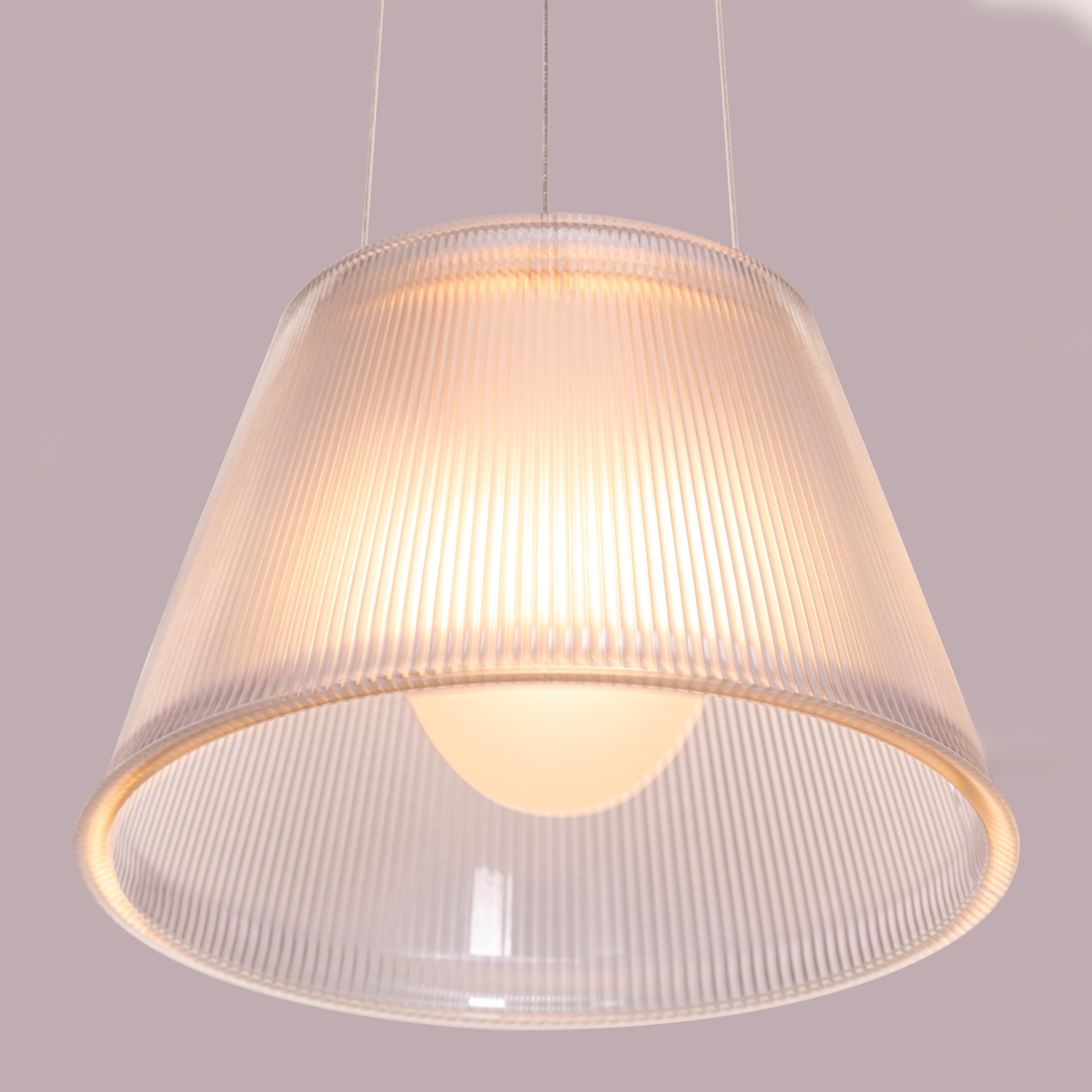 Vibe Check (Chrome) Frosted Glass Pendant Light