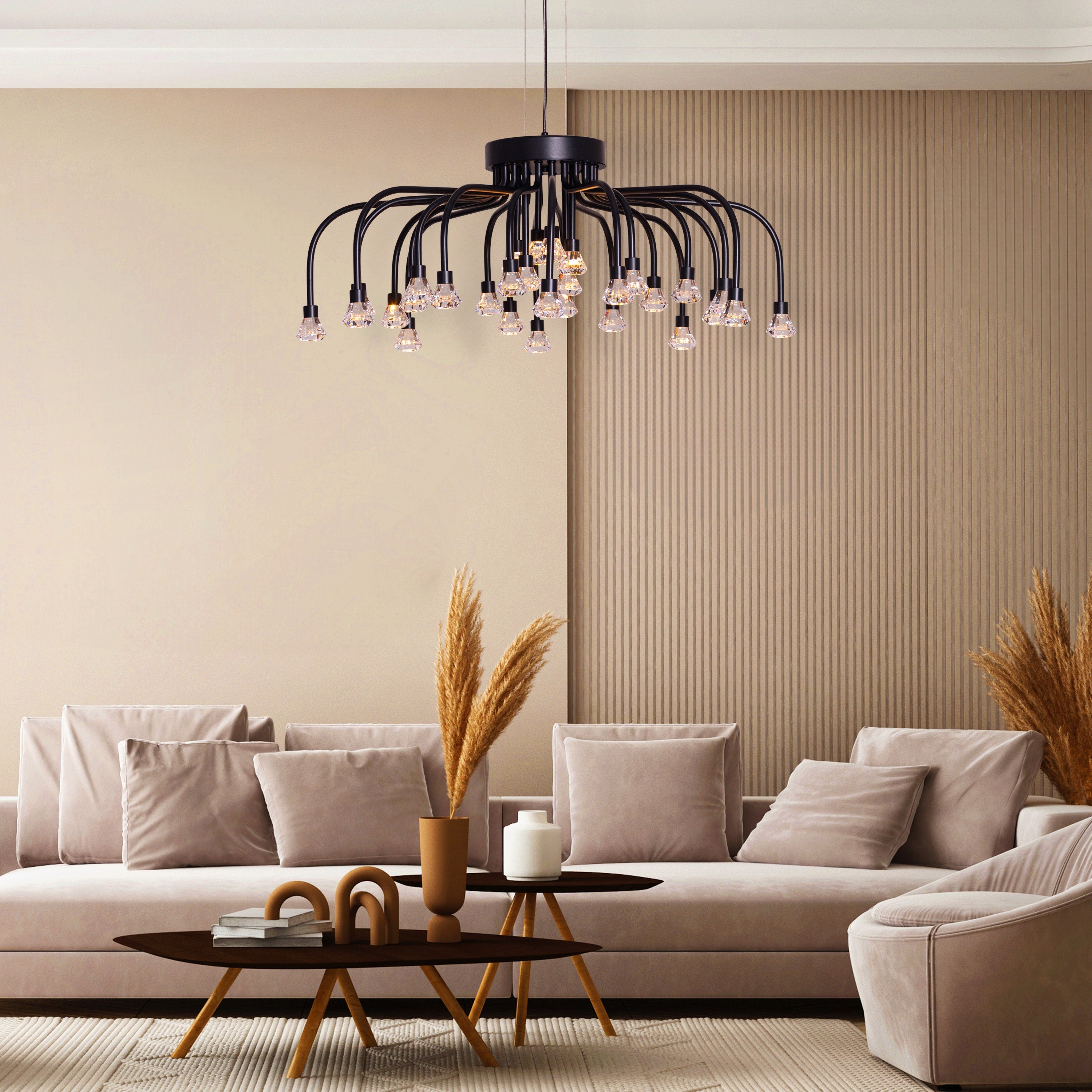 Queen Of Chaos (Black) Built-In LED Chandelier