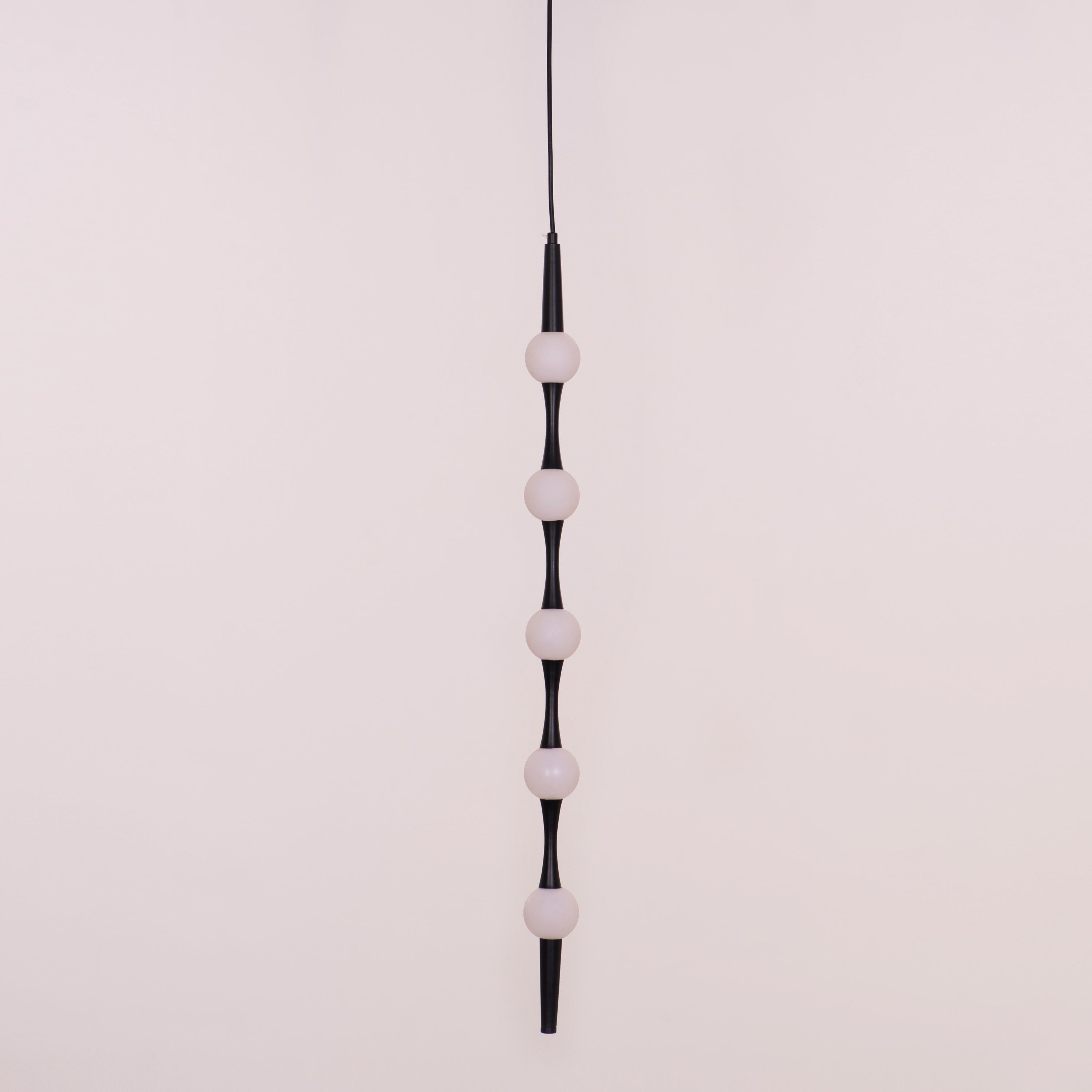 Dance of Disdain (Black, White) Dimmable LED with Remote Control Pendant Light