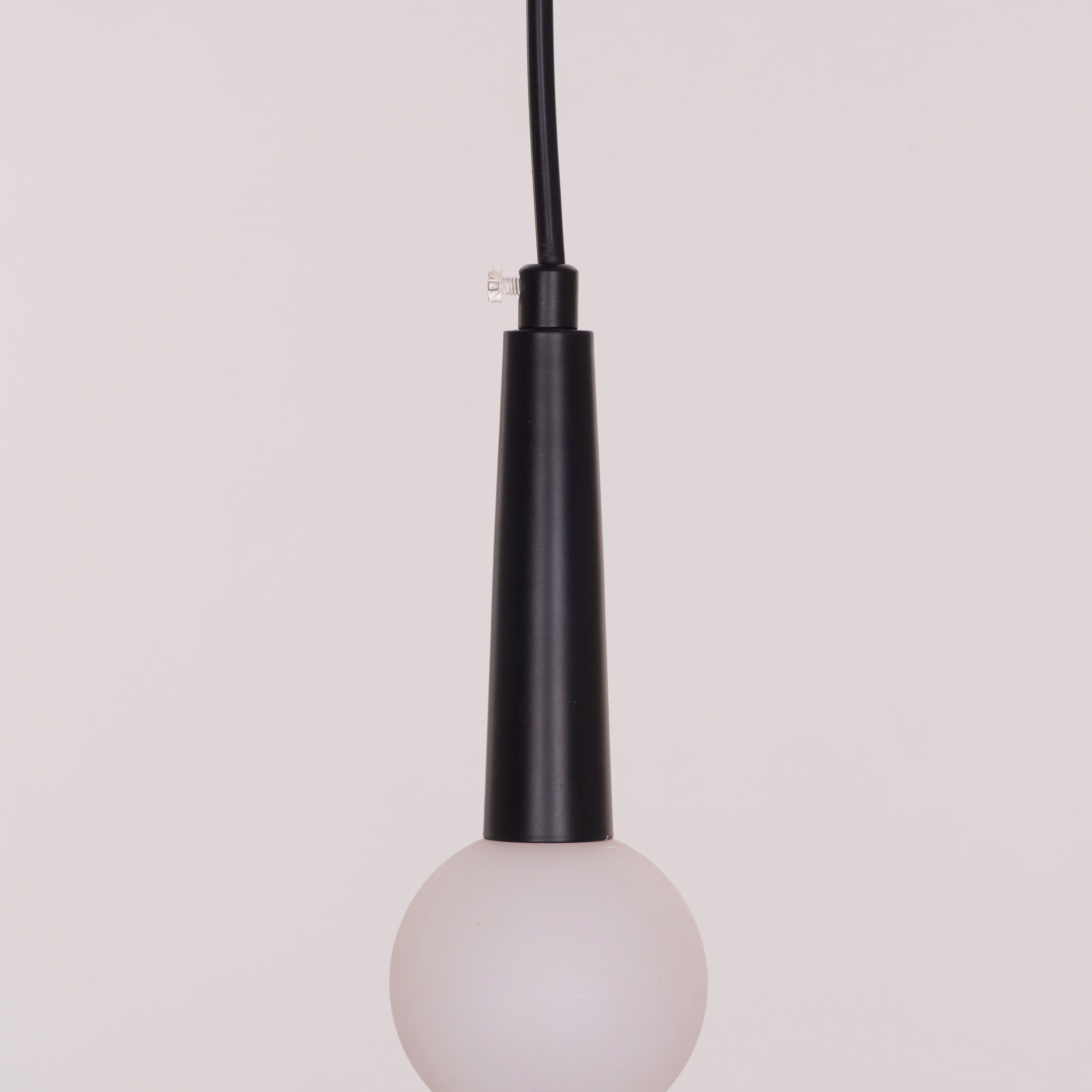Dance of Disdain (Black, White) Dimmable LED with Remote Control Pendant Light