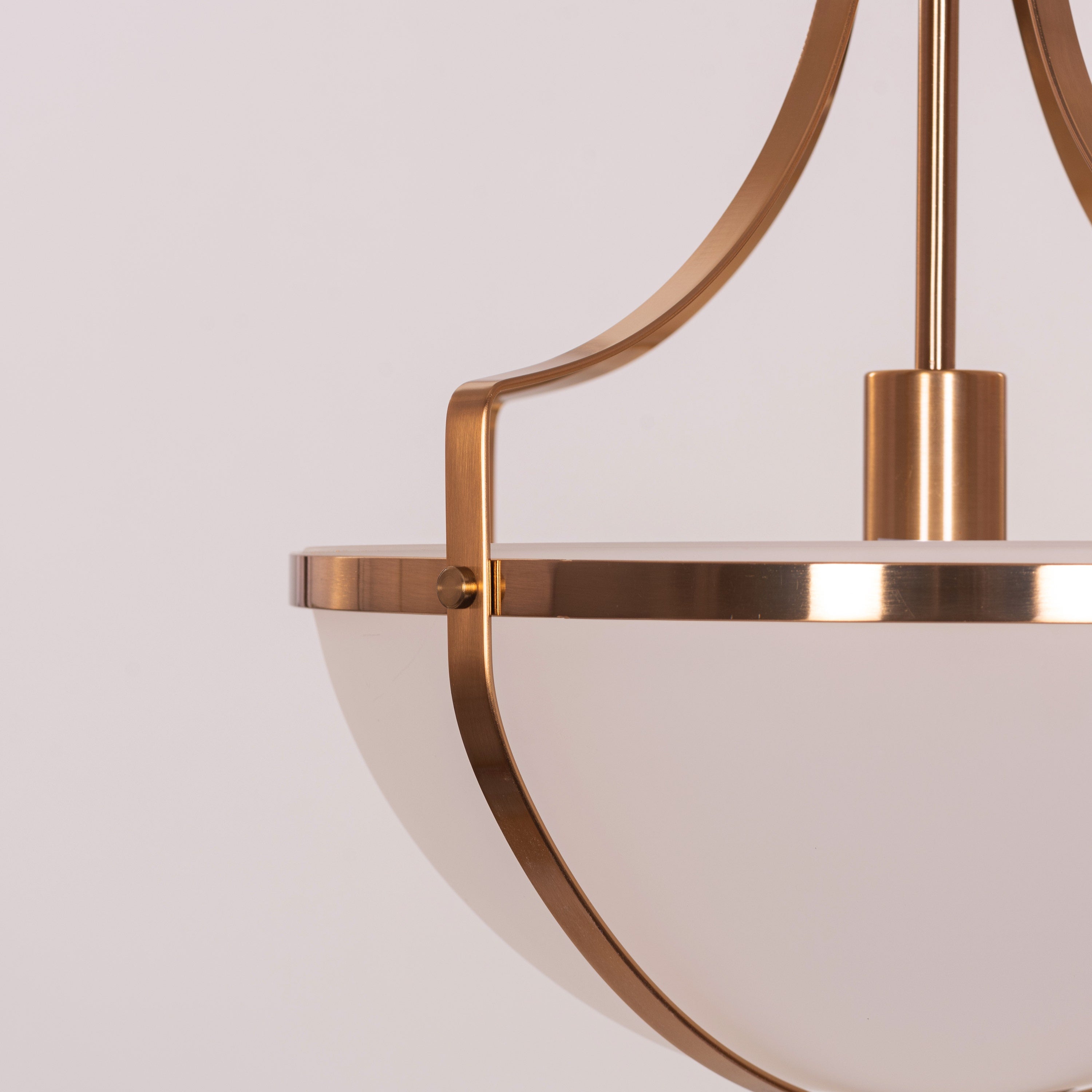 Lighten The Mood (Gold) Frosted Glass Pendant Light