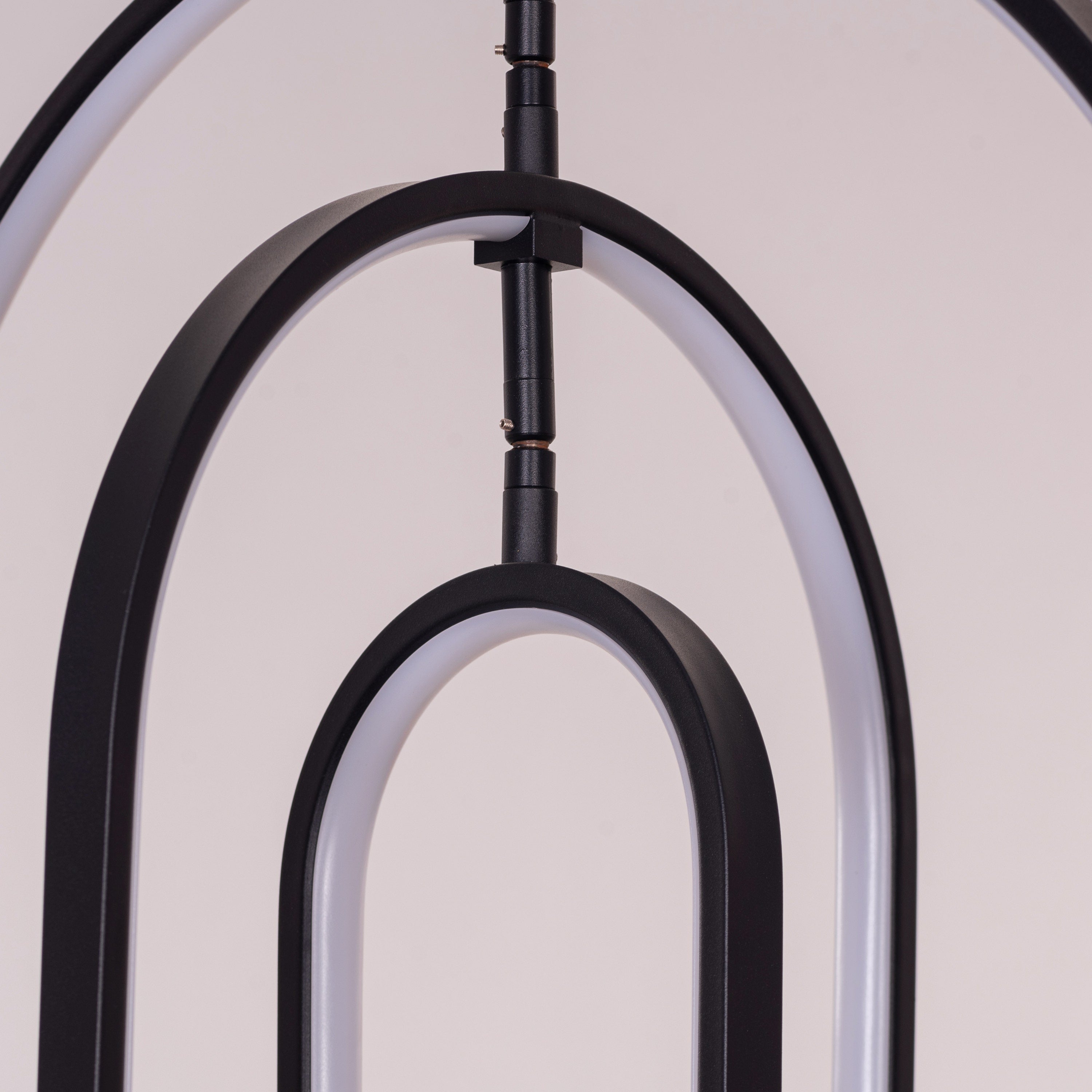 Heatwave (Black) 3 Color Built-In-LED Chandelier