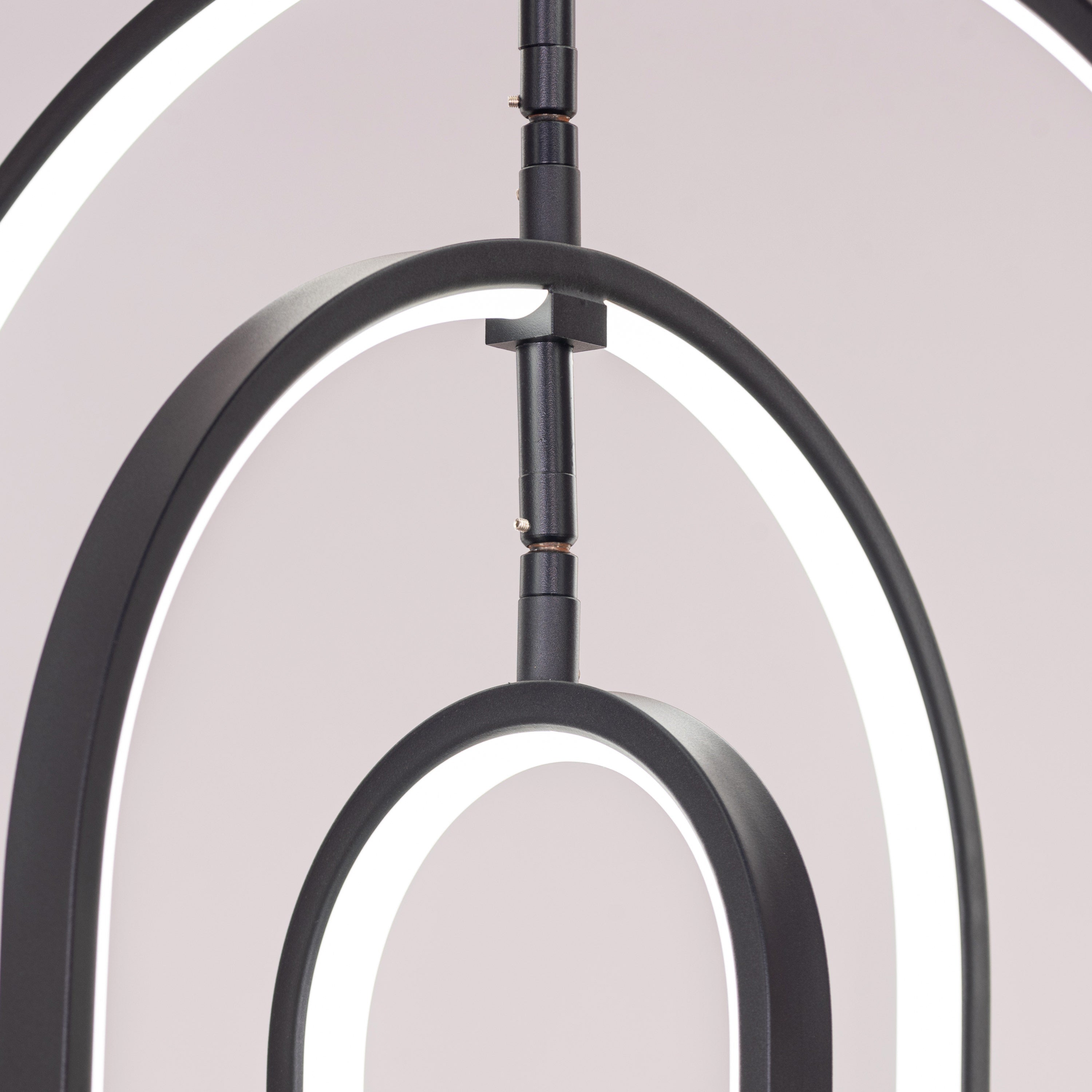 Heatwave (Black) 3 Color Built-In-LED Chandelier