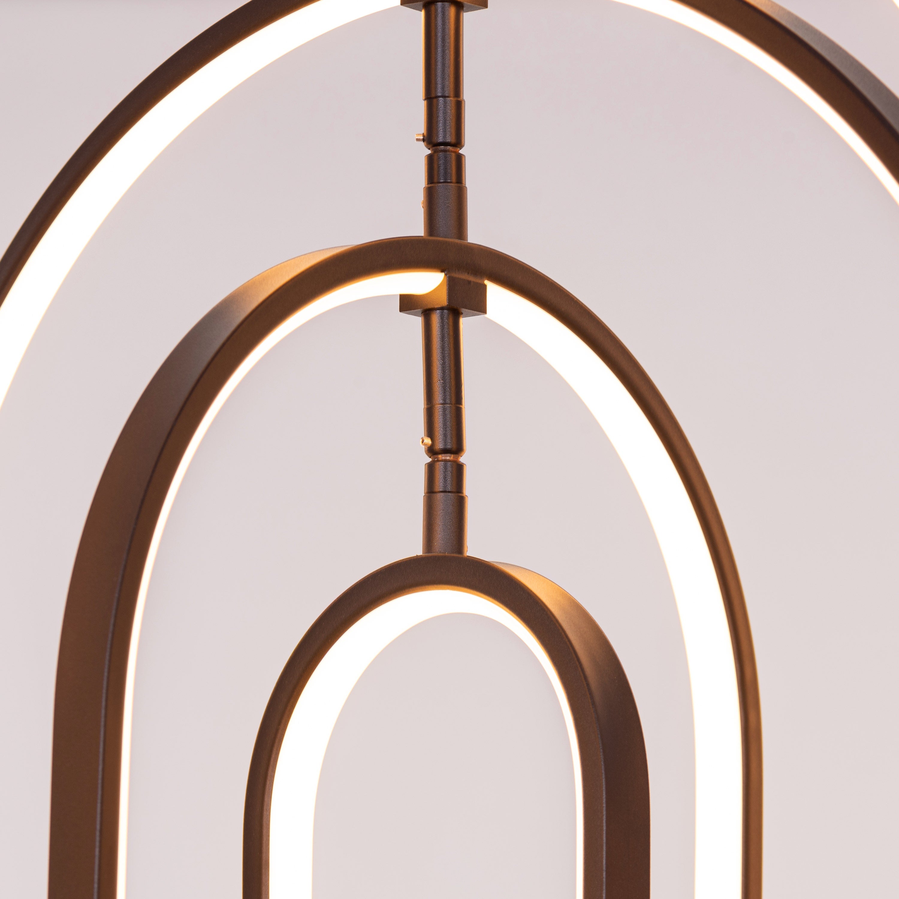 Heatwave (Black) 3 Color Built-In-LED Chandelier