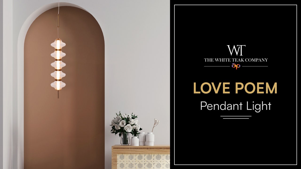 Love Poem (Gold) 3 Color Dimmable LED with Remote Control Textured Glass Pendant Light