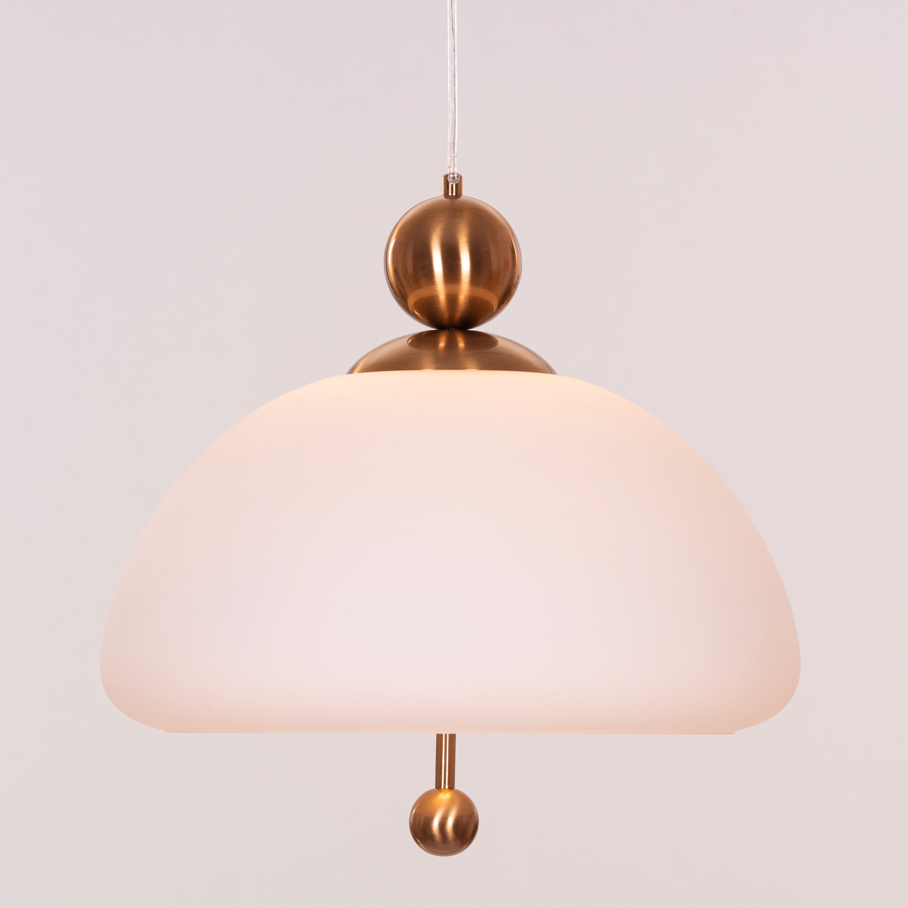 Lots To Hide (Gold) Built-In LED Frosted Glass Pendant Light