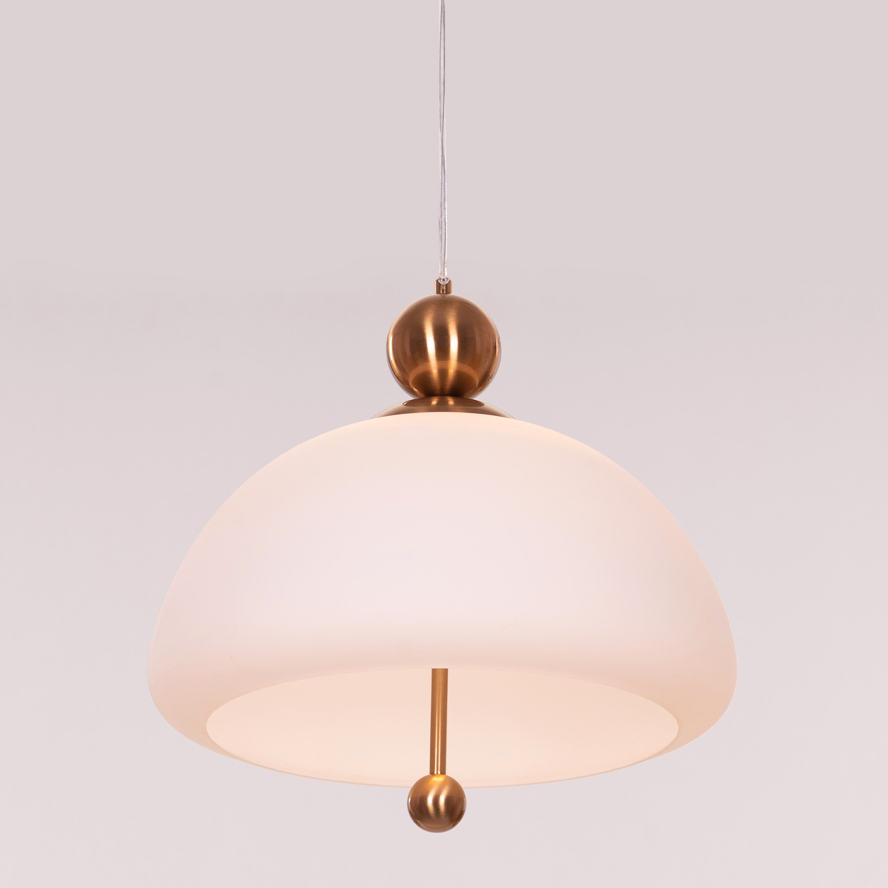 Lots To Hide (Gold) Built-In LED Frosted Glass Pendant Light