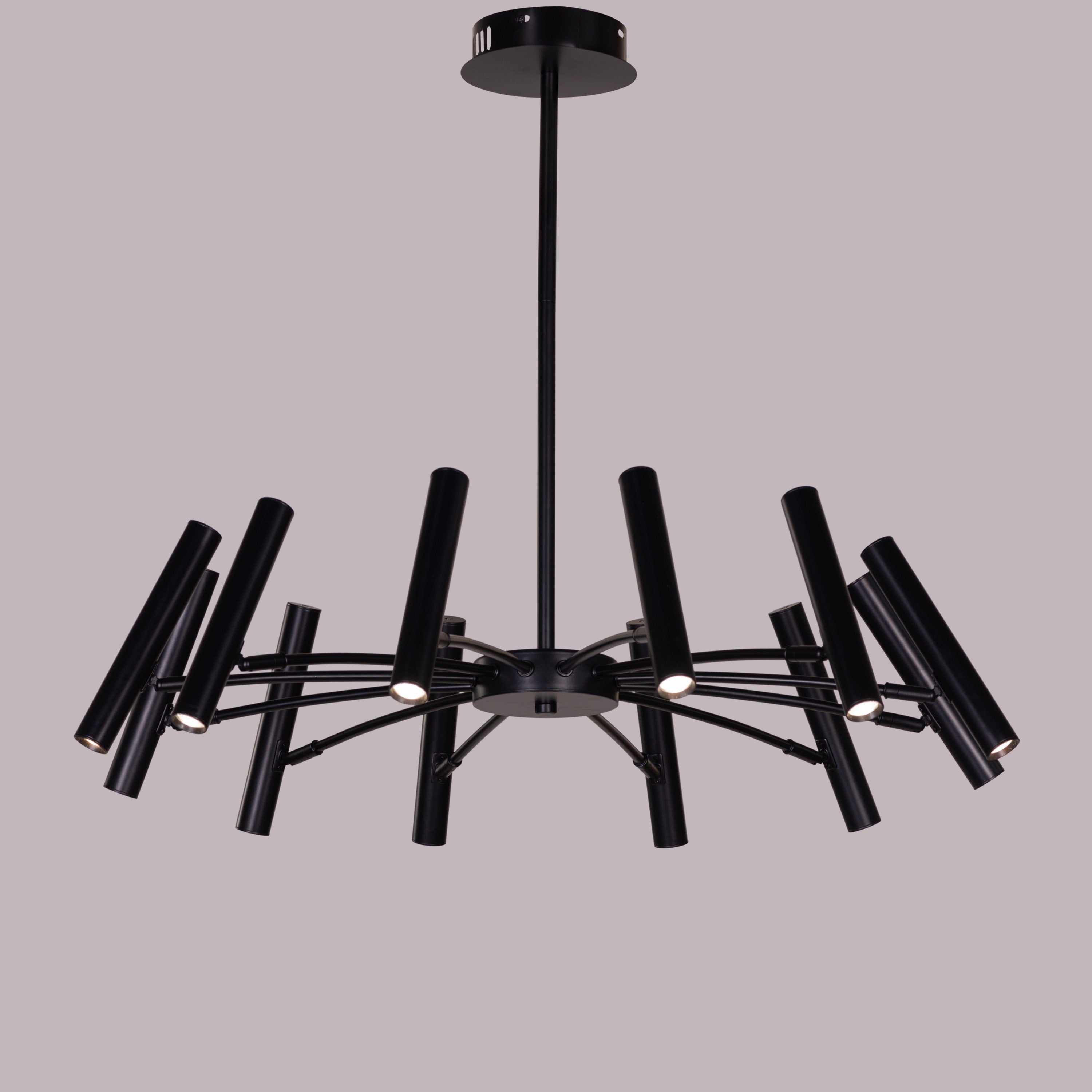 Set The Scene (Black, 3 Color Built-In LED) Chandelier